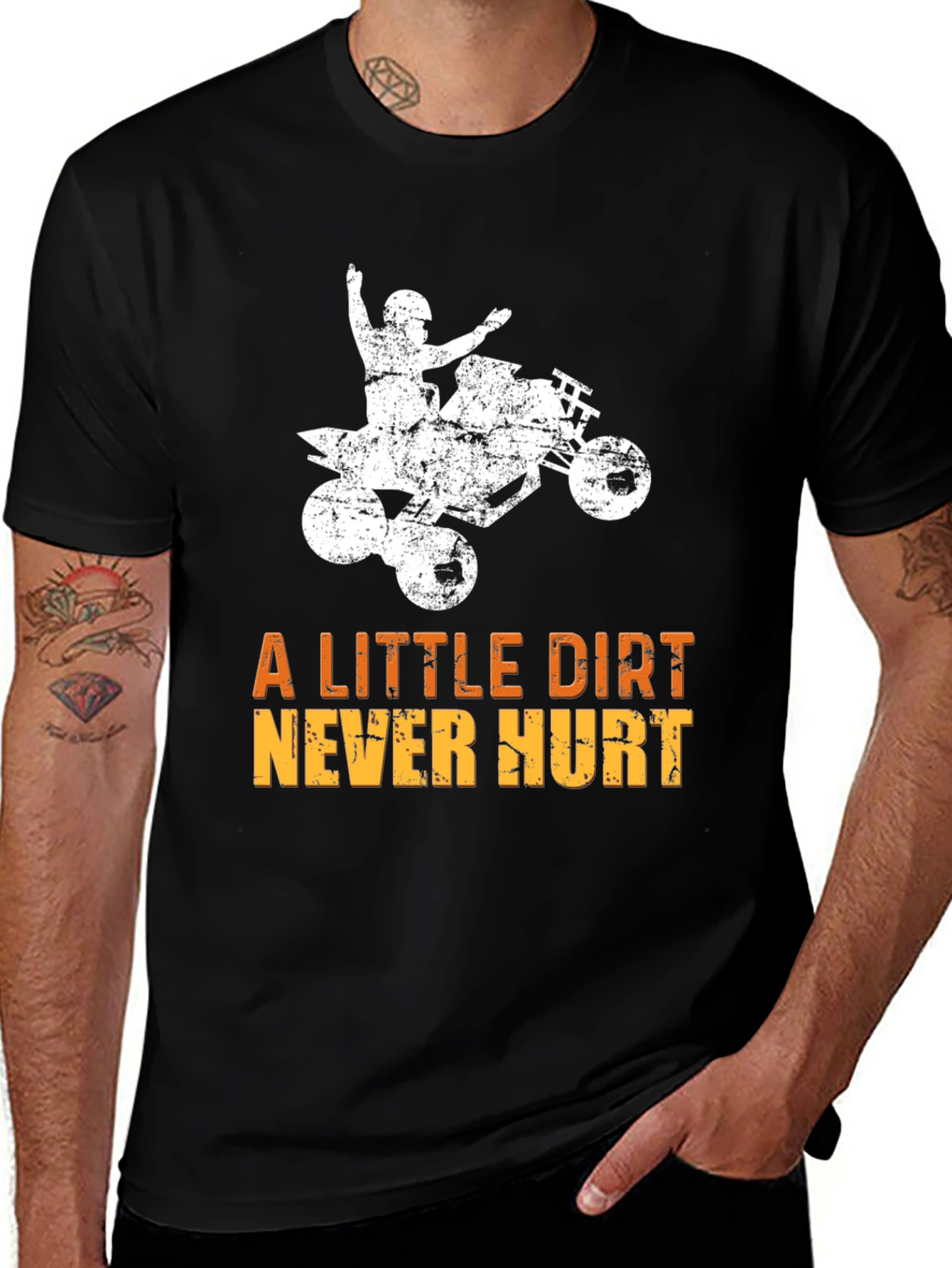 Variant 11 of Dirt Bike T-Shirt - A Little Dirt Never Hurt