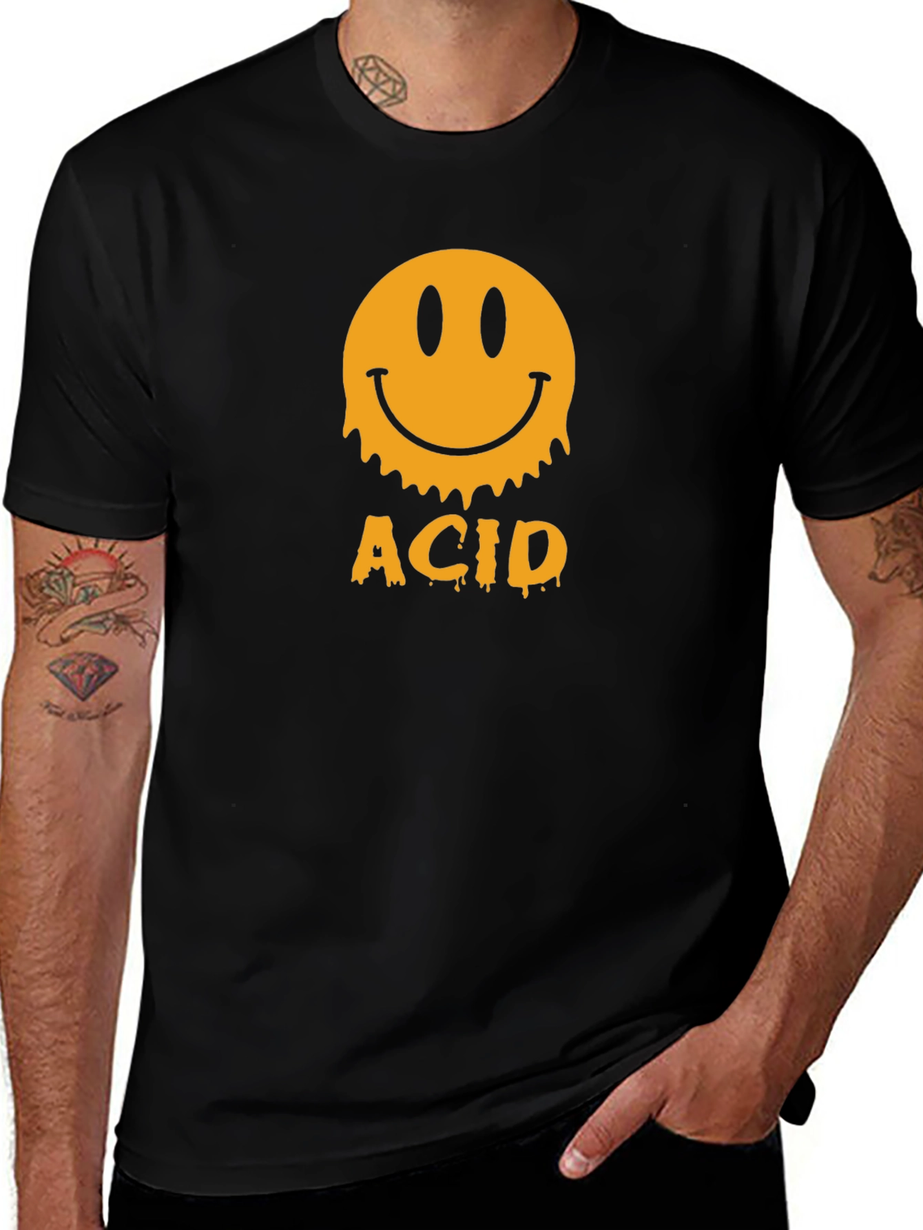 Variant 20 of Acid Smiley Face T-Shirt - Retro Rave Style