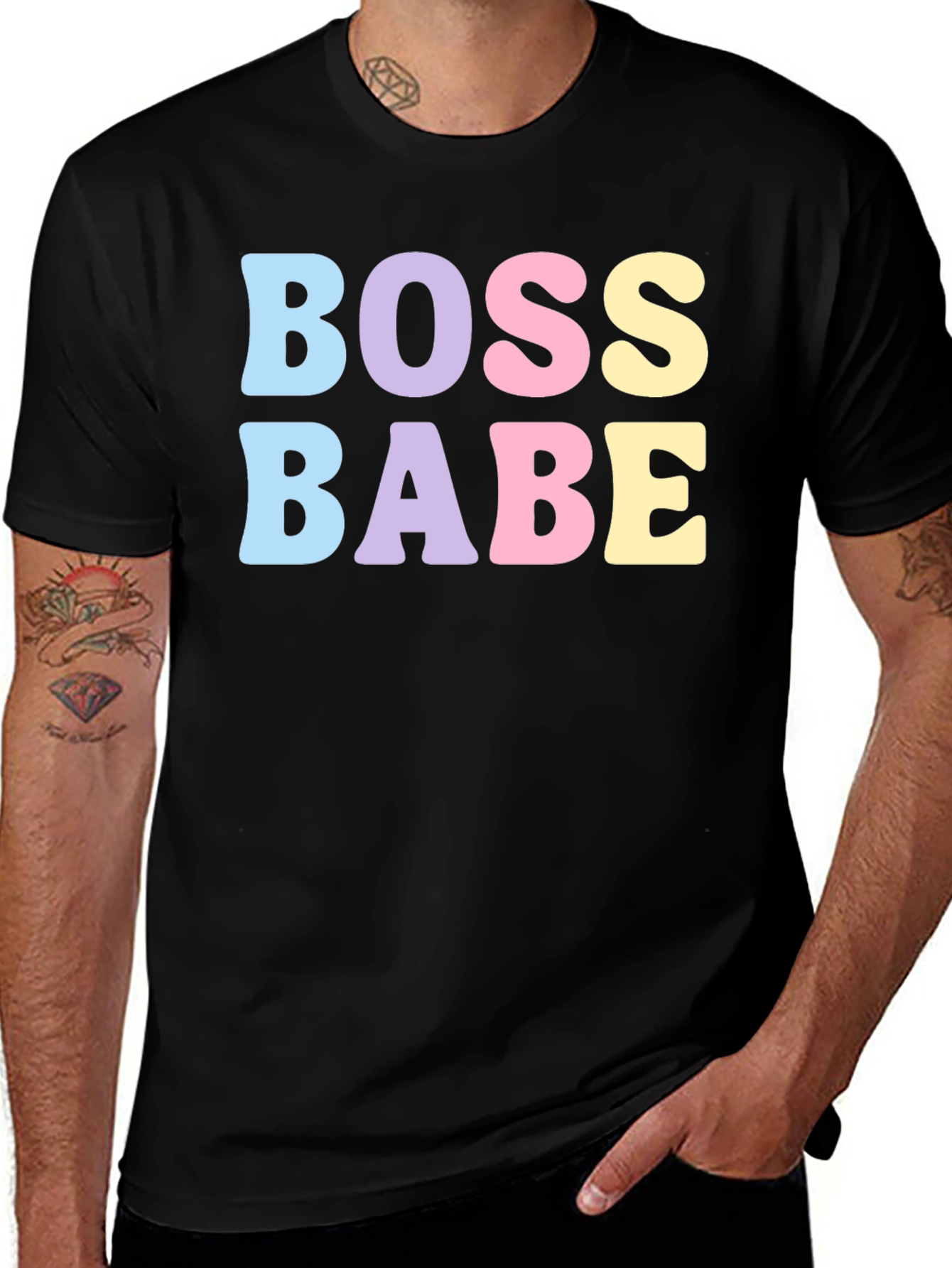 Variant 23 of Boss Babe Graphic Tee - Trendy Short Sleeve T-Shirt