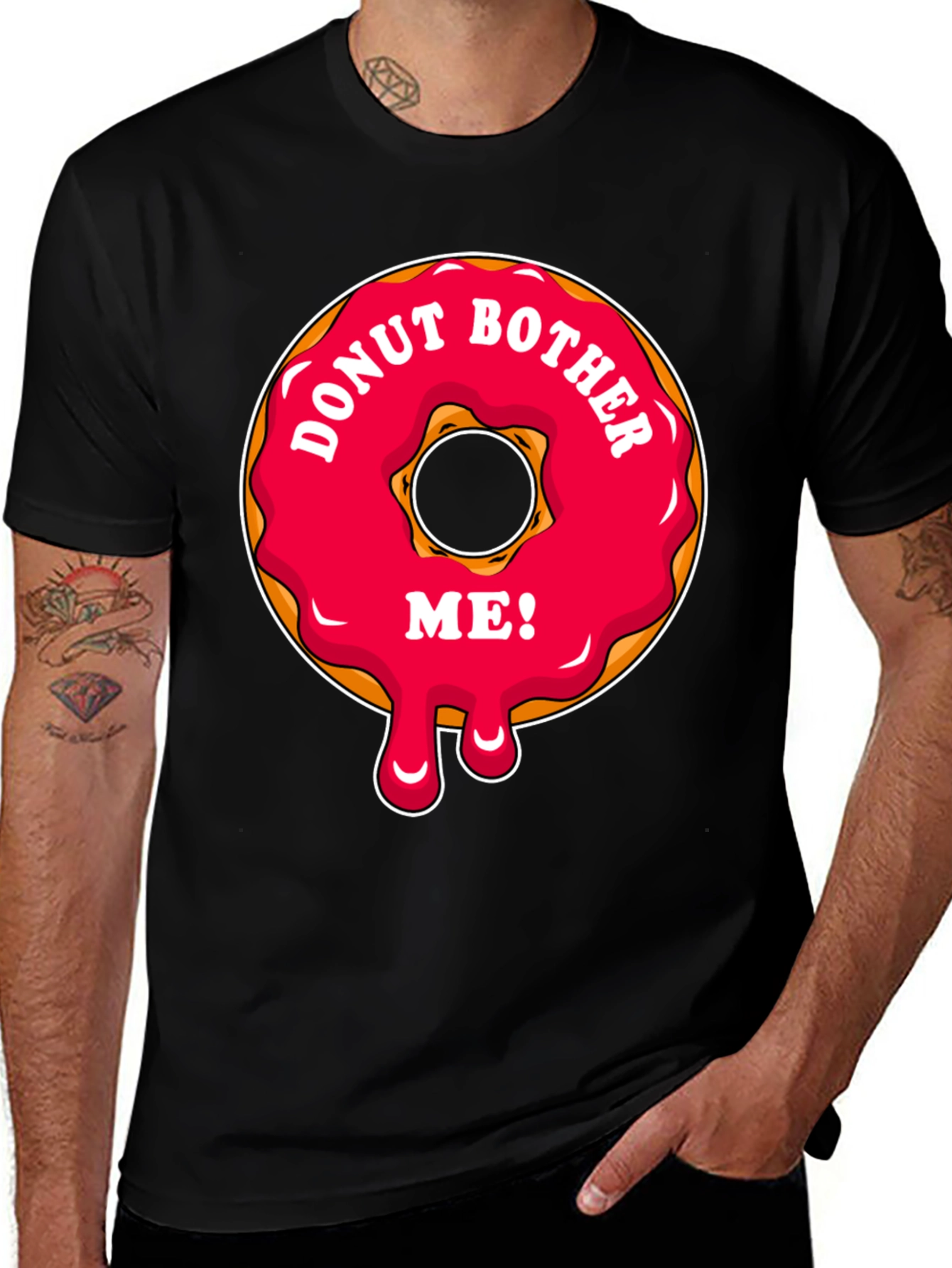 Variant 15 of Donut Bother Me T-Shirt - Funny Graphic Tee