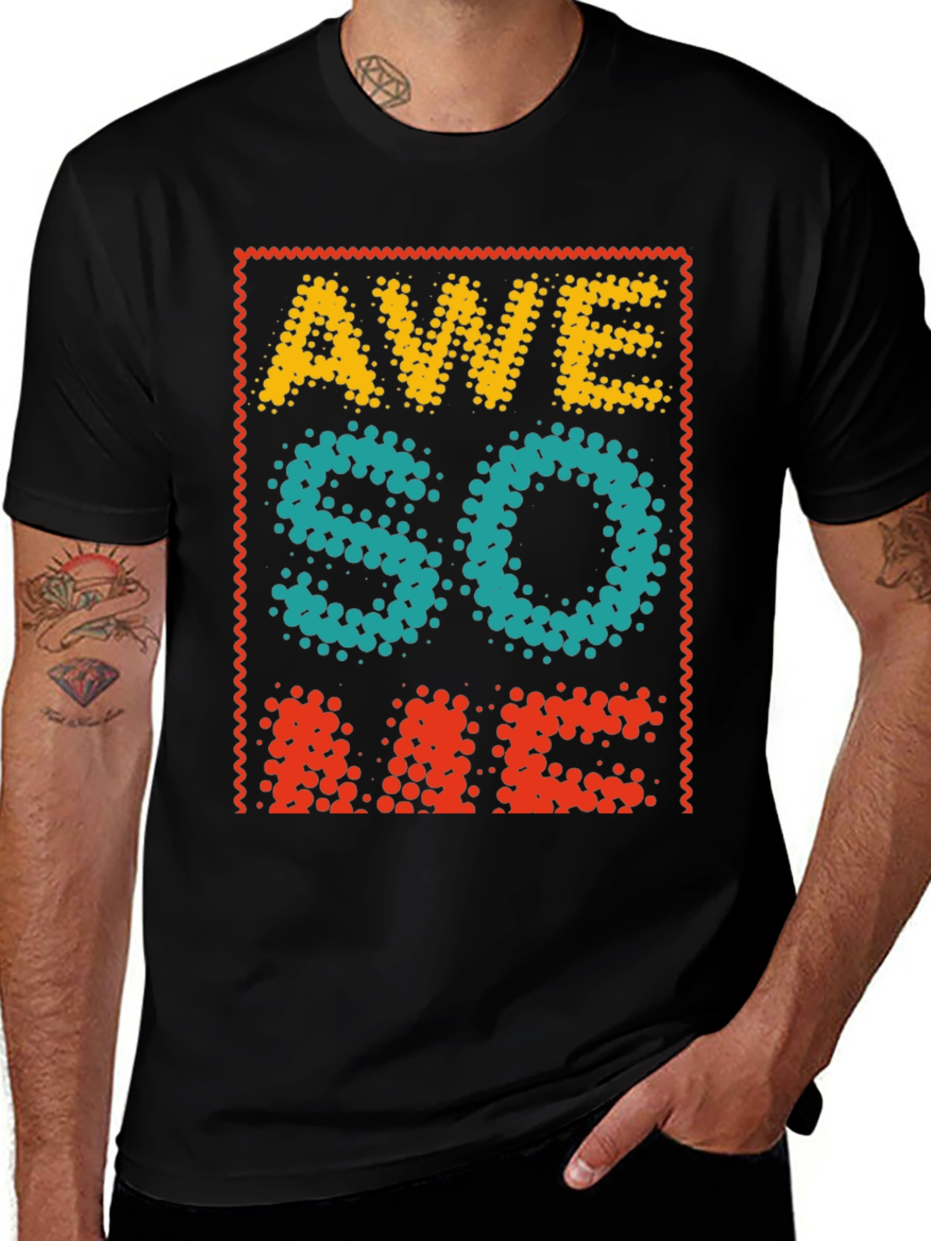 Variant 30 of Awesome Graphic Tee - Cool Dotted Design