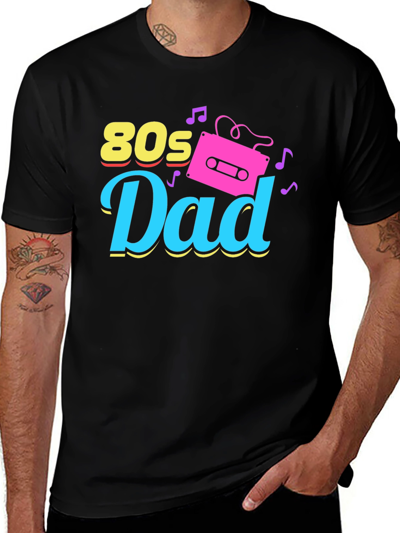 80s Dad Retro Cassette Graphic T-Shirt