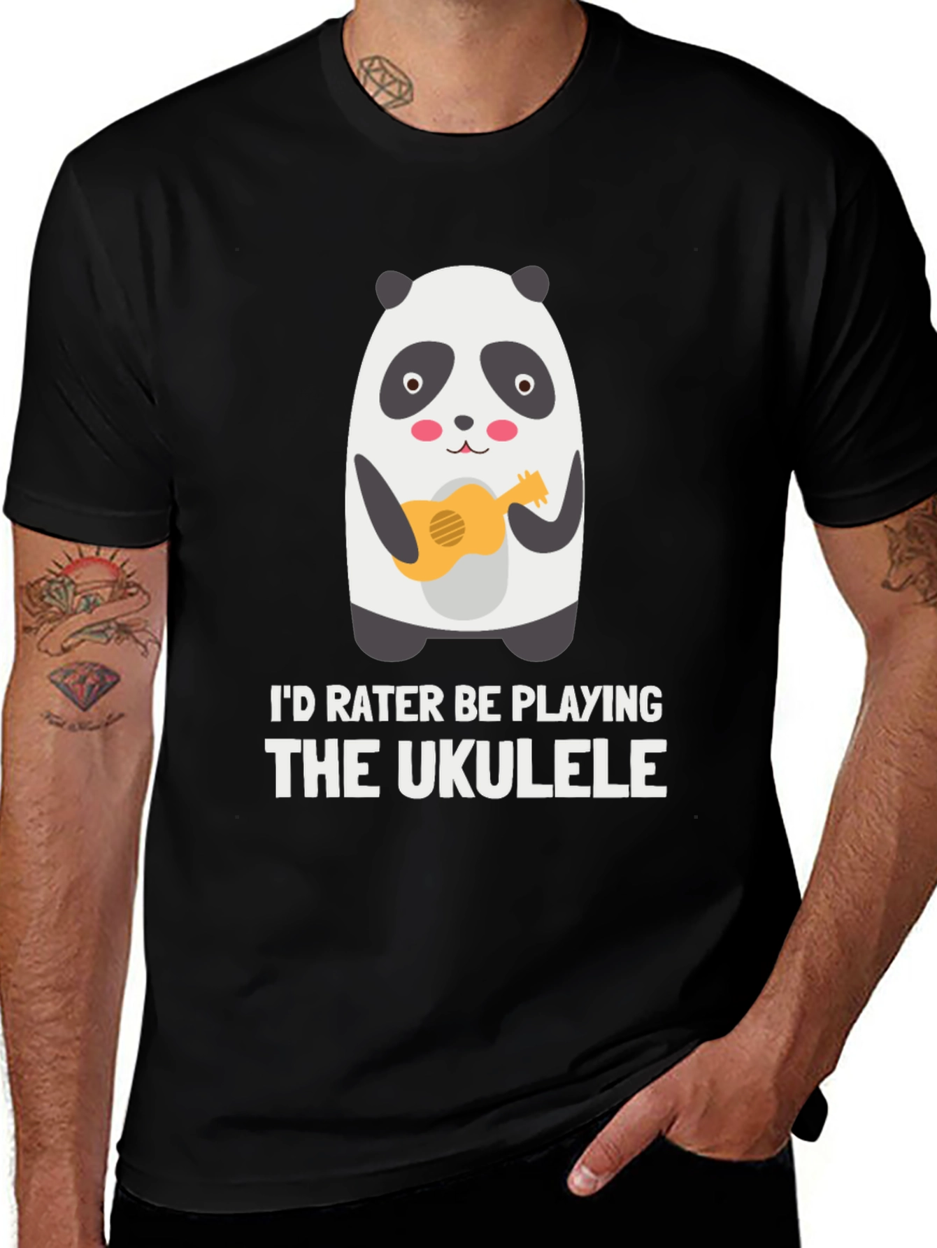 Variant 21 of Panda Ukulele Player T-Shirt