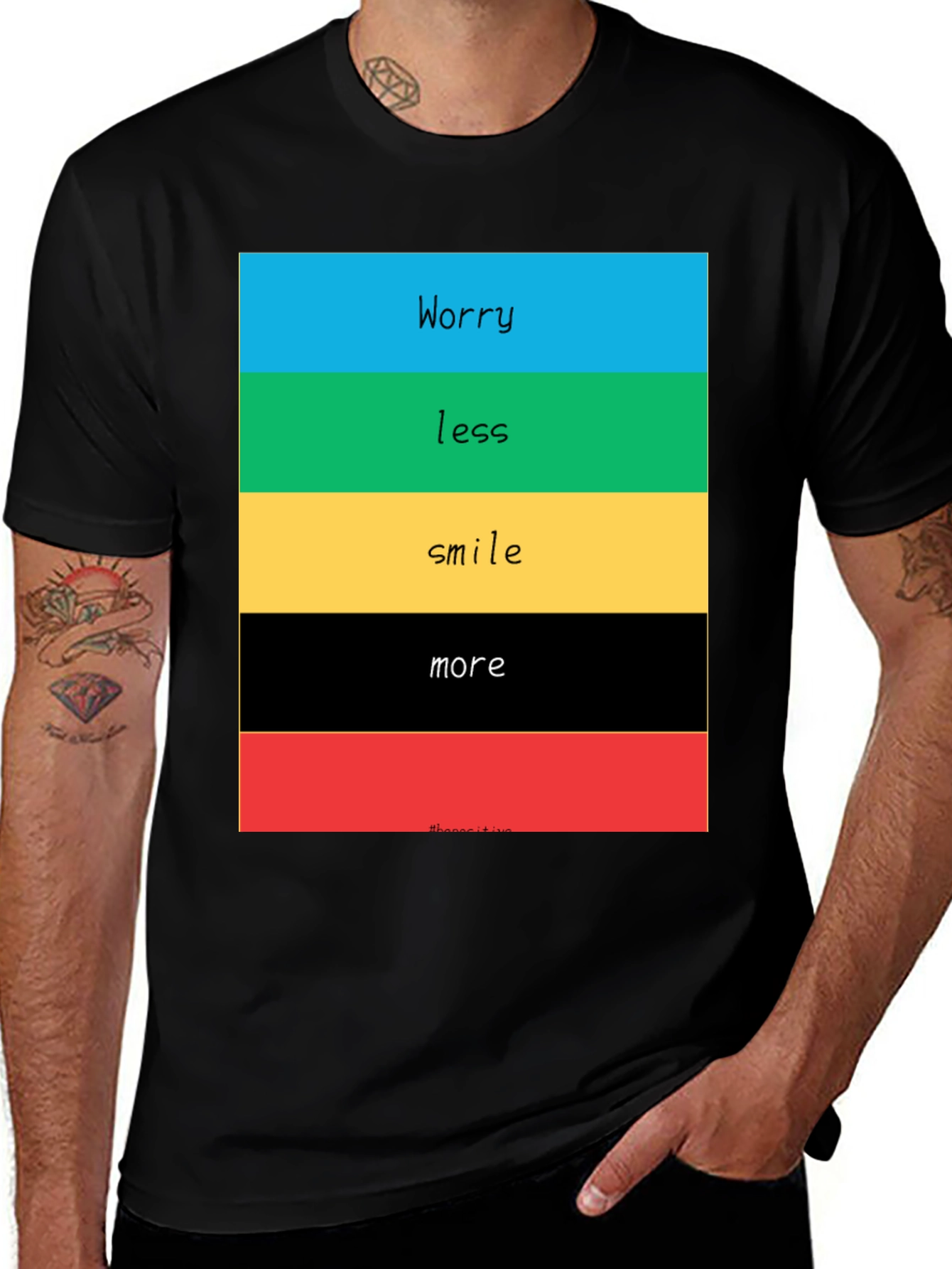 Variant 20 of Worry Less Smile More Graphic Tee