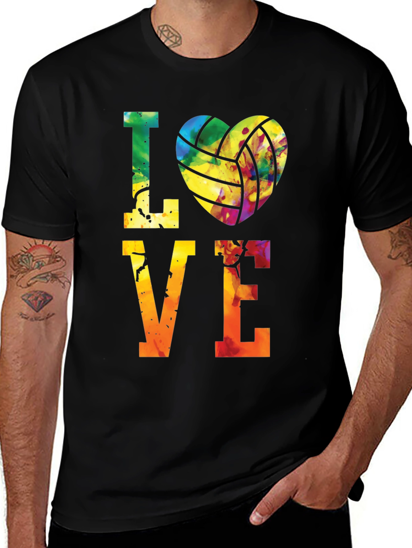 Variant 27 of Love Volleyball Graphic Tee