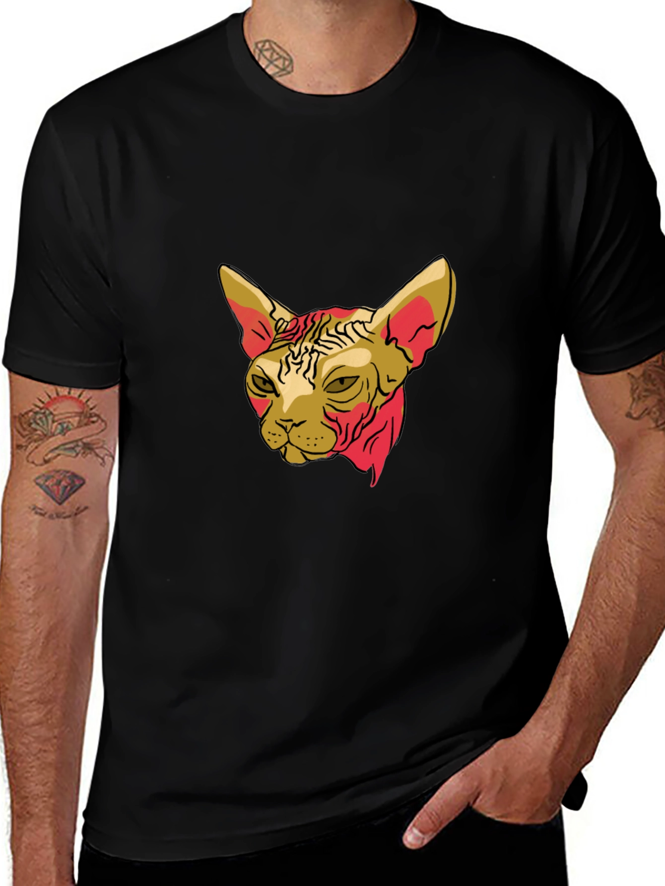 Variant 8 of Sphynx Cat Graphic Tee - Unique Animal Design