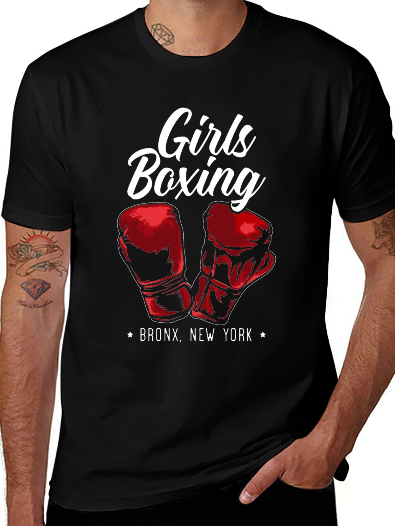 Girls Boxing Bronx New York T-Shirt
