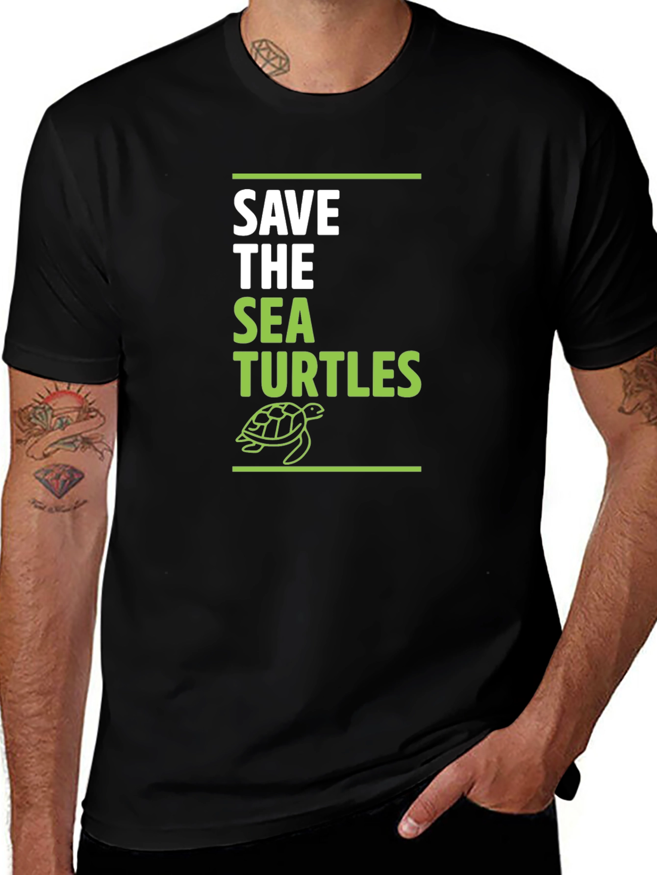 Variant 6 of Save The Sea Turtles Graphic Tee