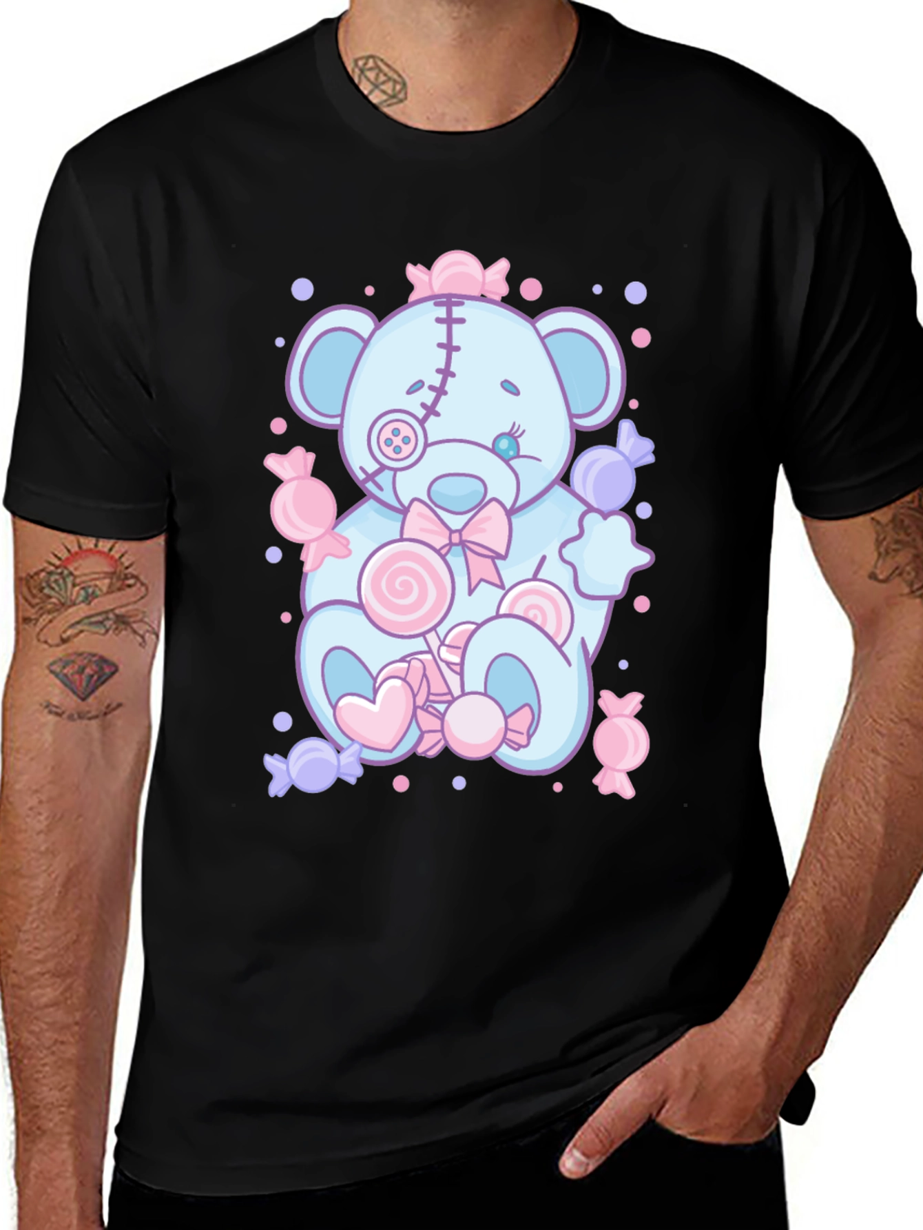 Variant 28 of Pastel Goth Teddy Bear Candy T-Shirt