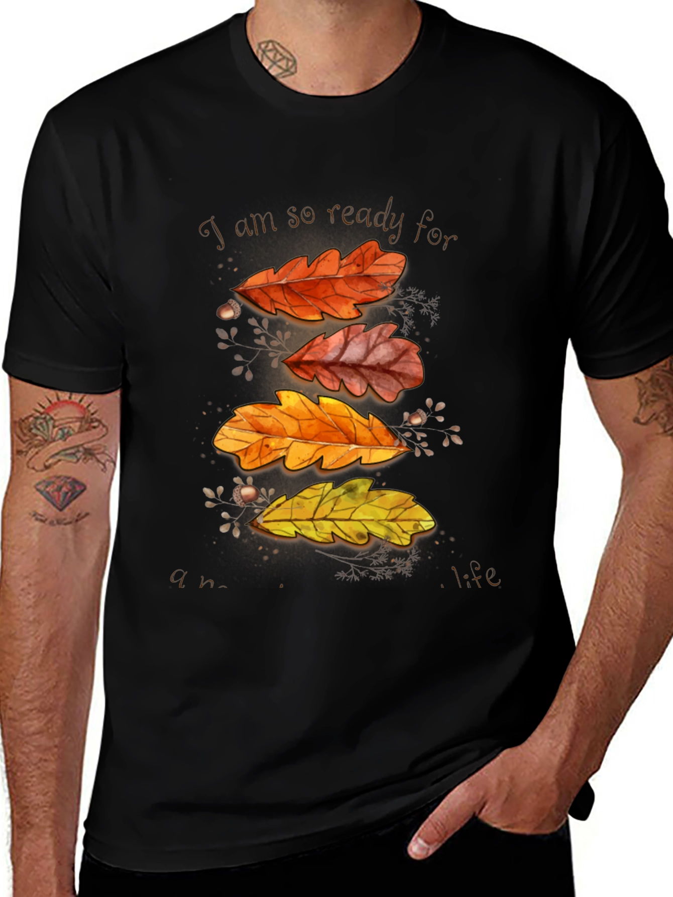 Variant 4 of Autumn Leaves T-Shirt - Ready for Fall