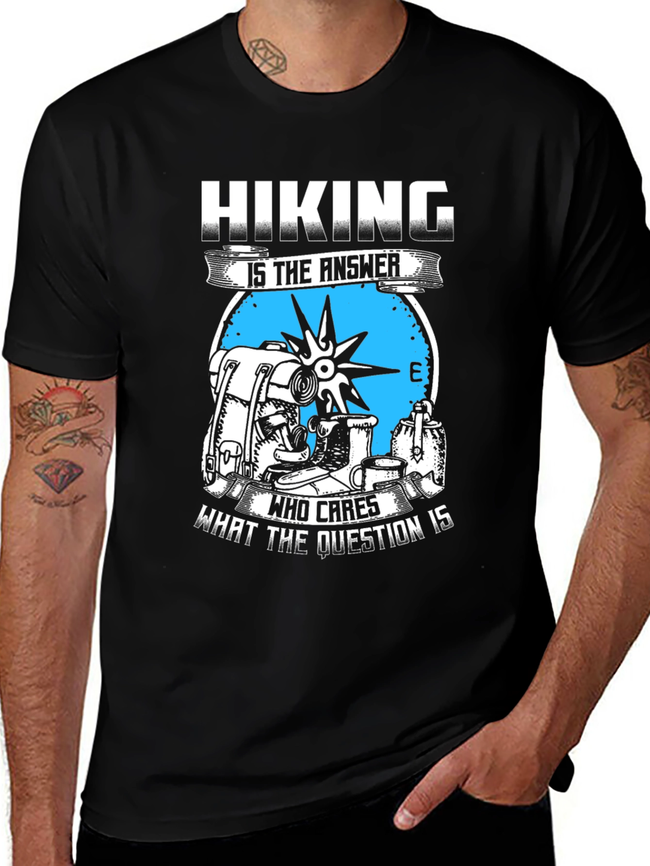 Variant 27 of Hiking Is The Answer T-Shirt - Adventure Tee