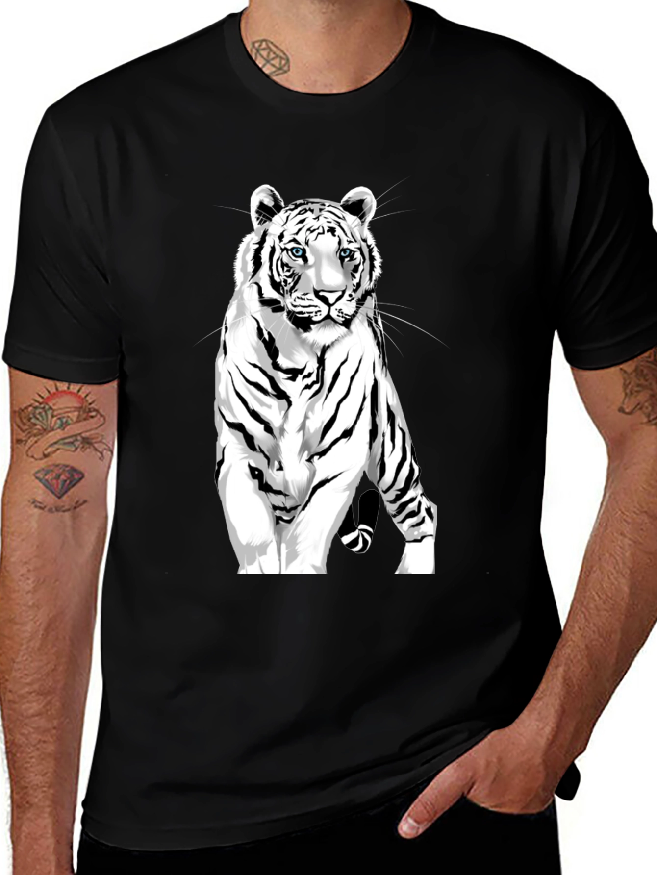 Variant 24 of Black Tiger Graphic Tee
