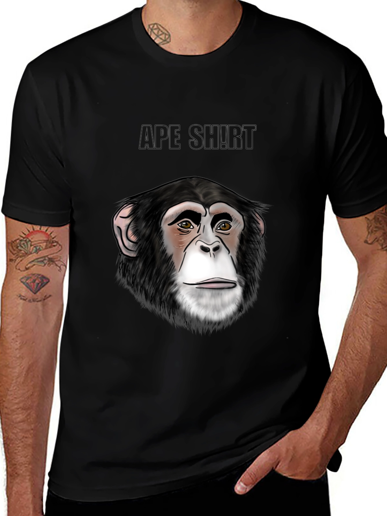 Variant 4 of Ape Shirt: Chimpanzee Graphic Tee