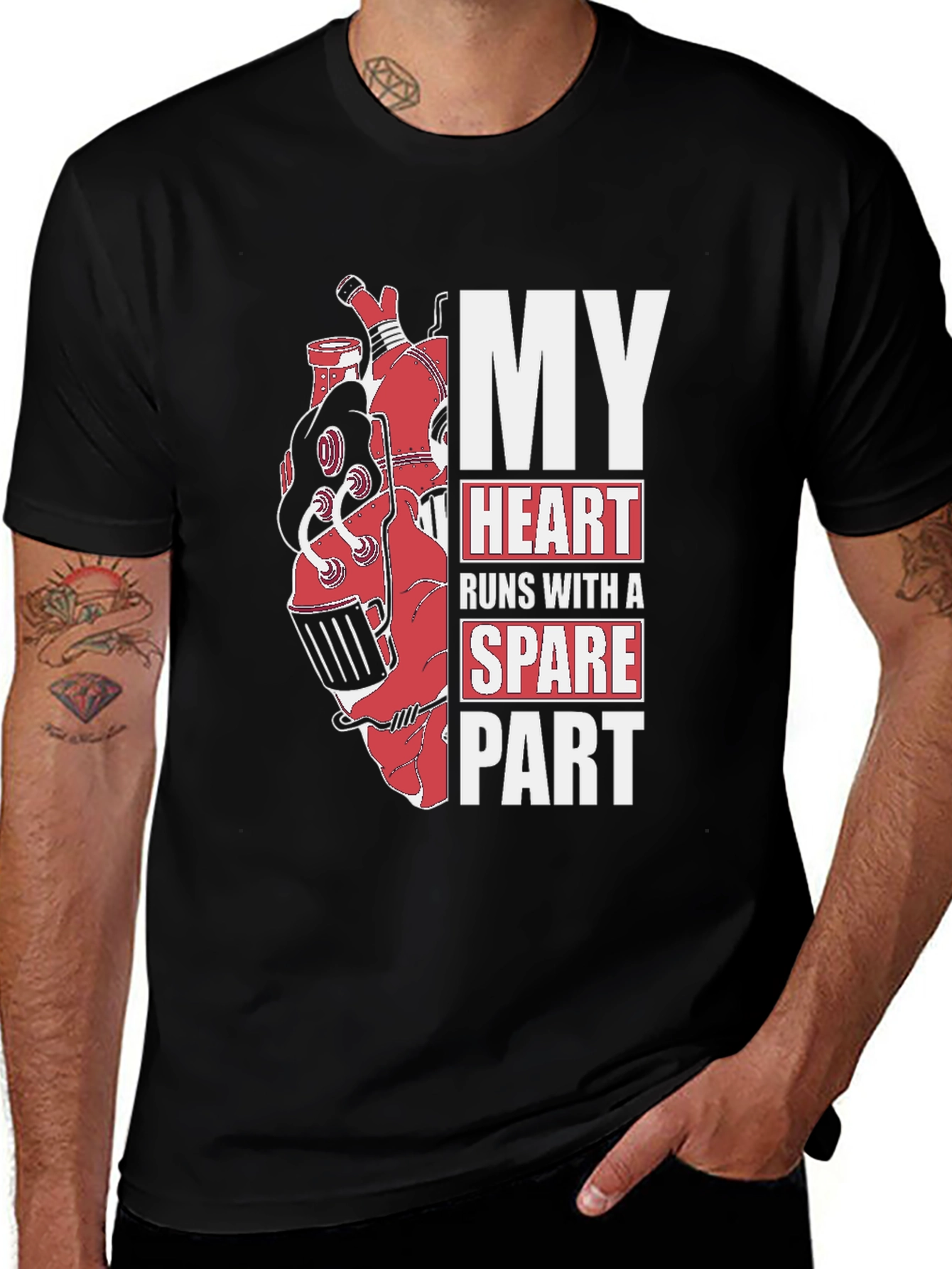 Variant 10 of My Heart Runs With A Spare Part Graphic T-Shirt