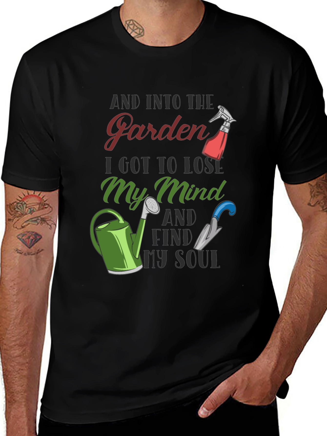 Variant 10 of Gardening T-Shirt: Find My Soul in the Garden