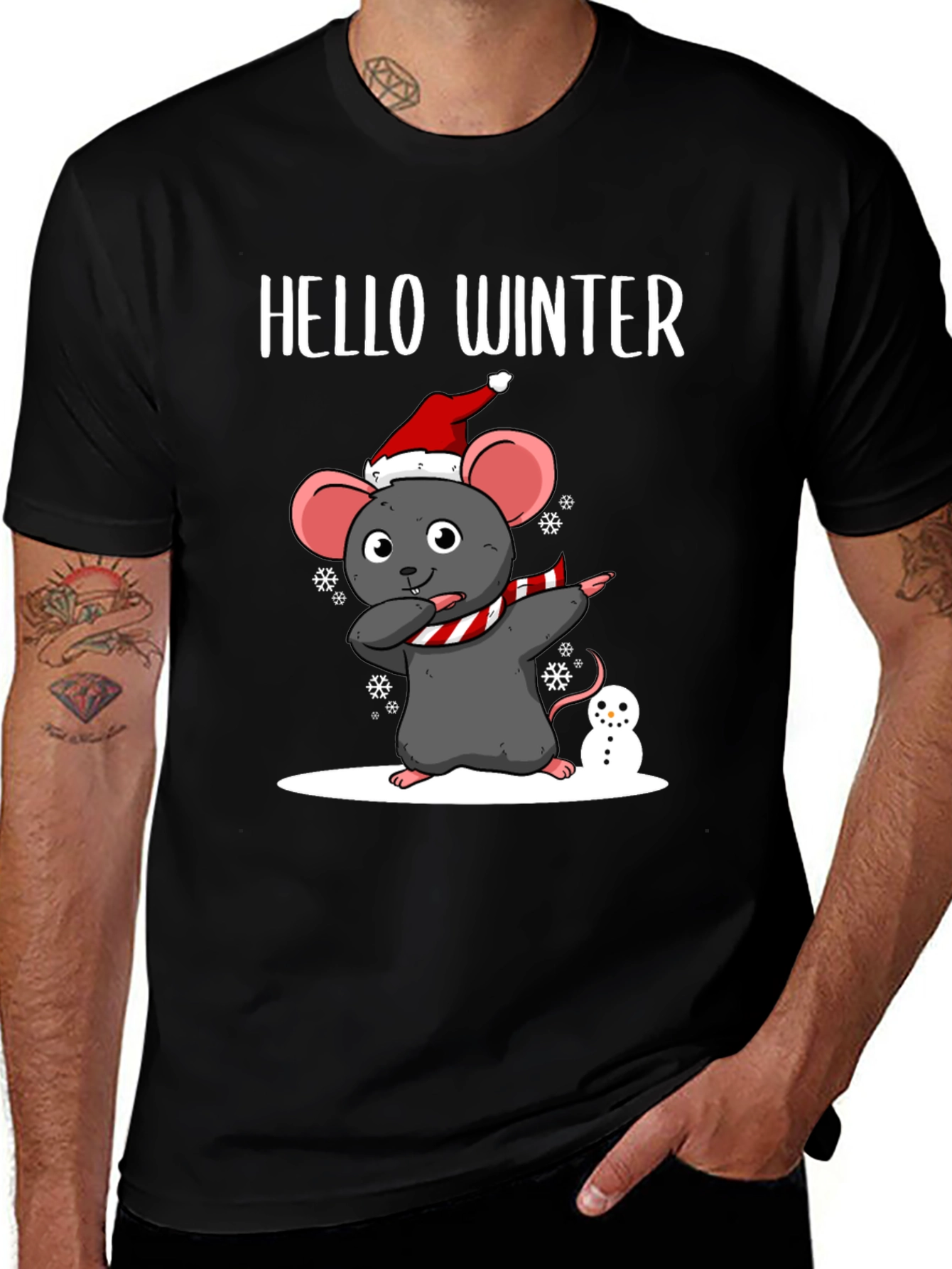 Variant 12 of Hello Winter Mouse T-Shirt