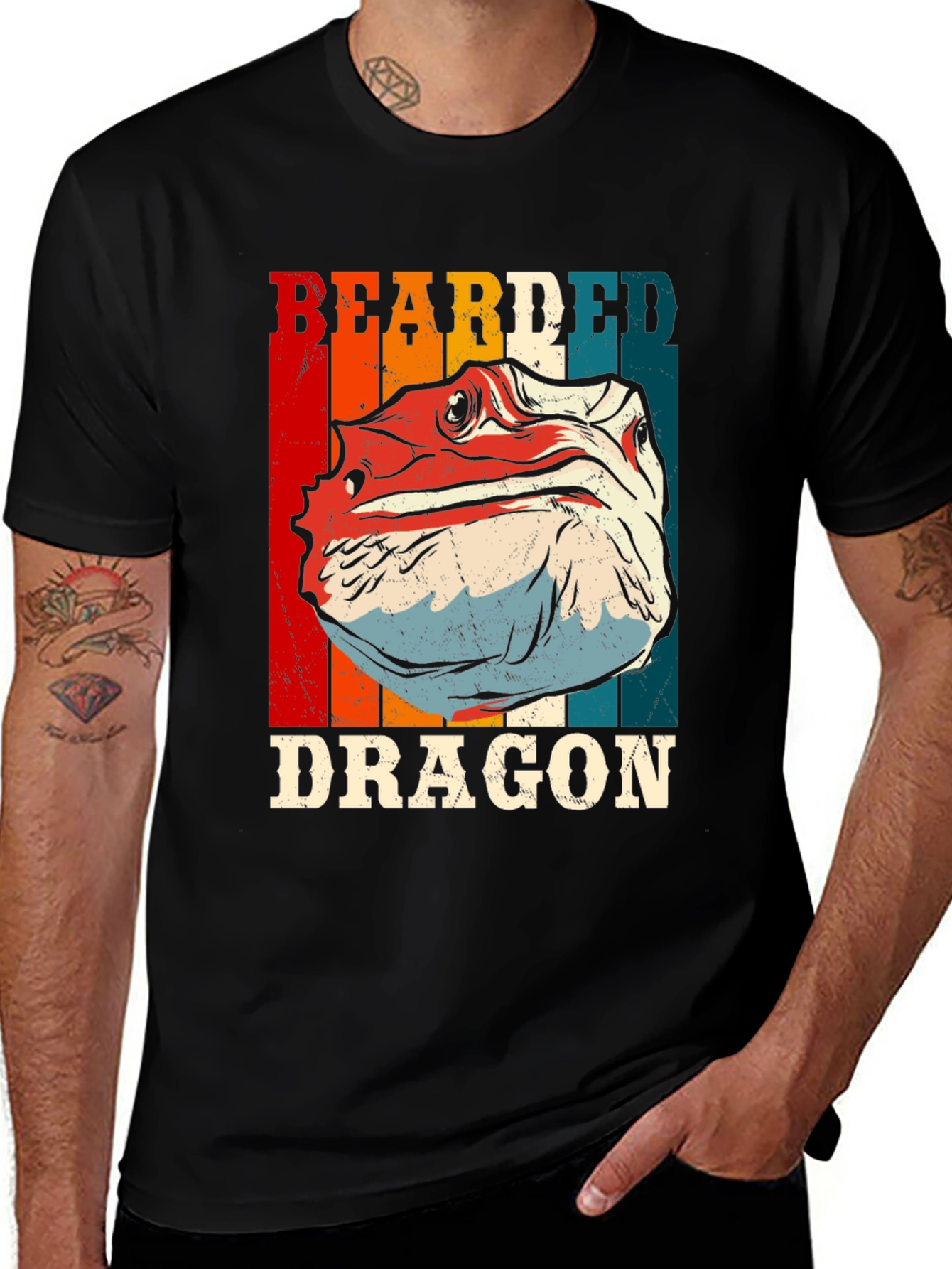 Variant 4 of Bearded Dragon Graphic T-Shirt - Cool Reptile Tee