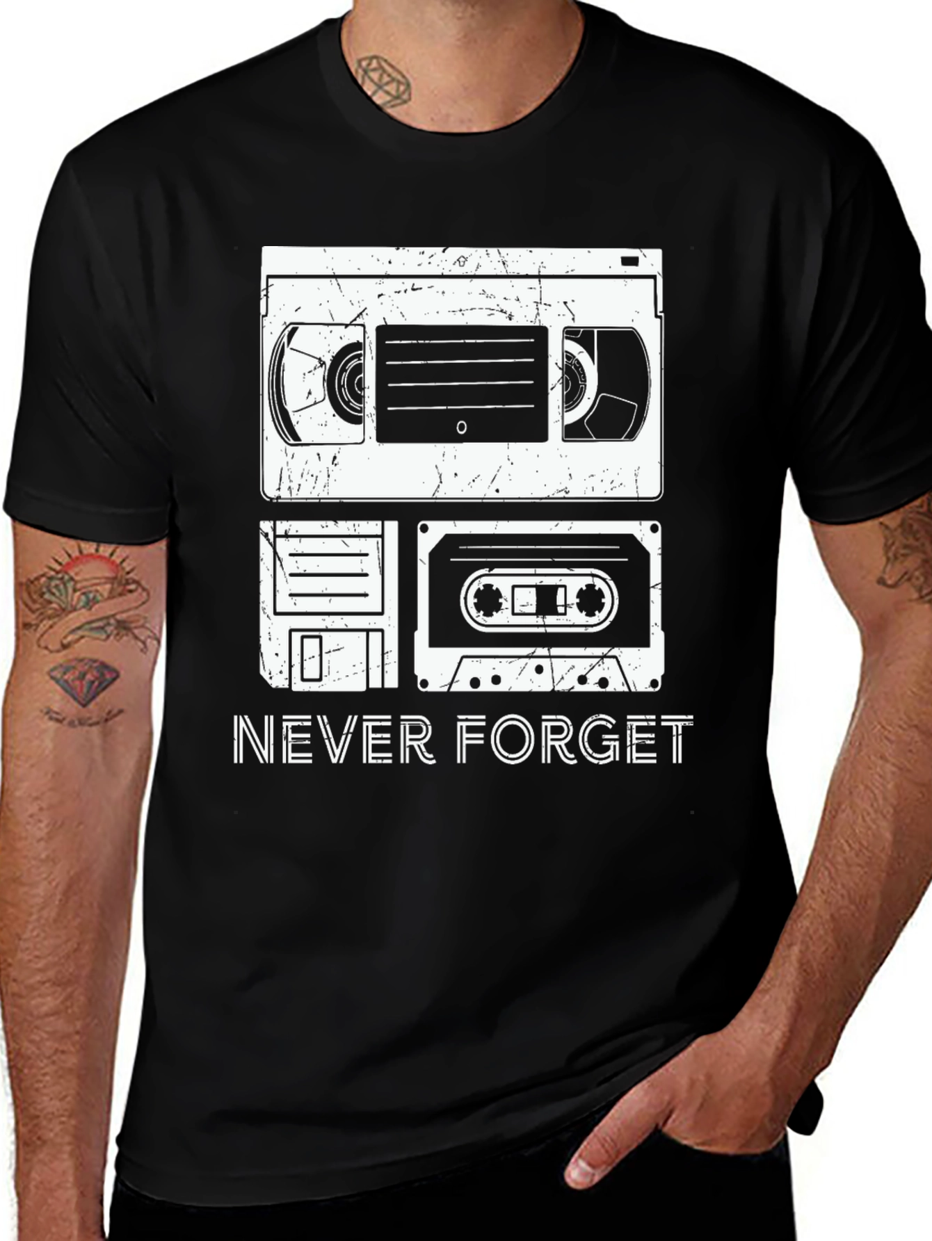 Variant 24 of Retro Media T-Shirt - Never Forget