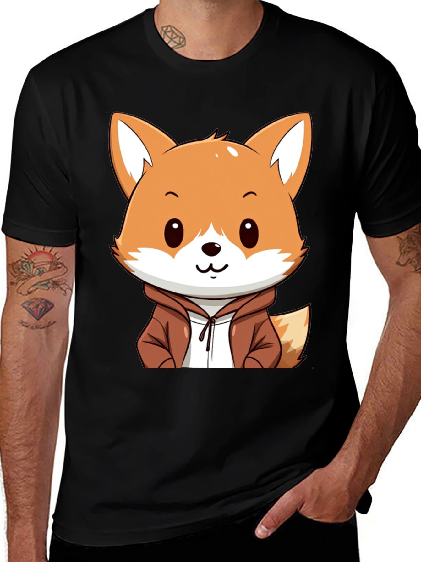 Variant 14 of Cute Cartoon Fox T-Shirt