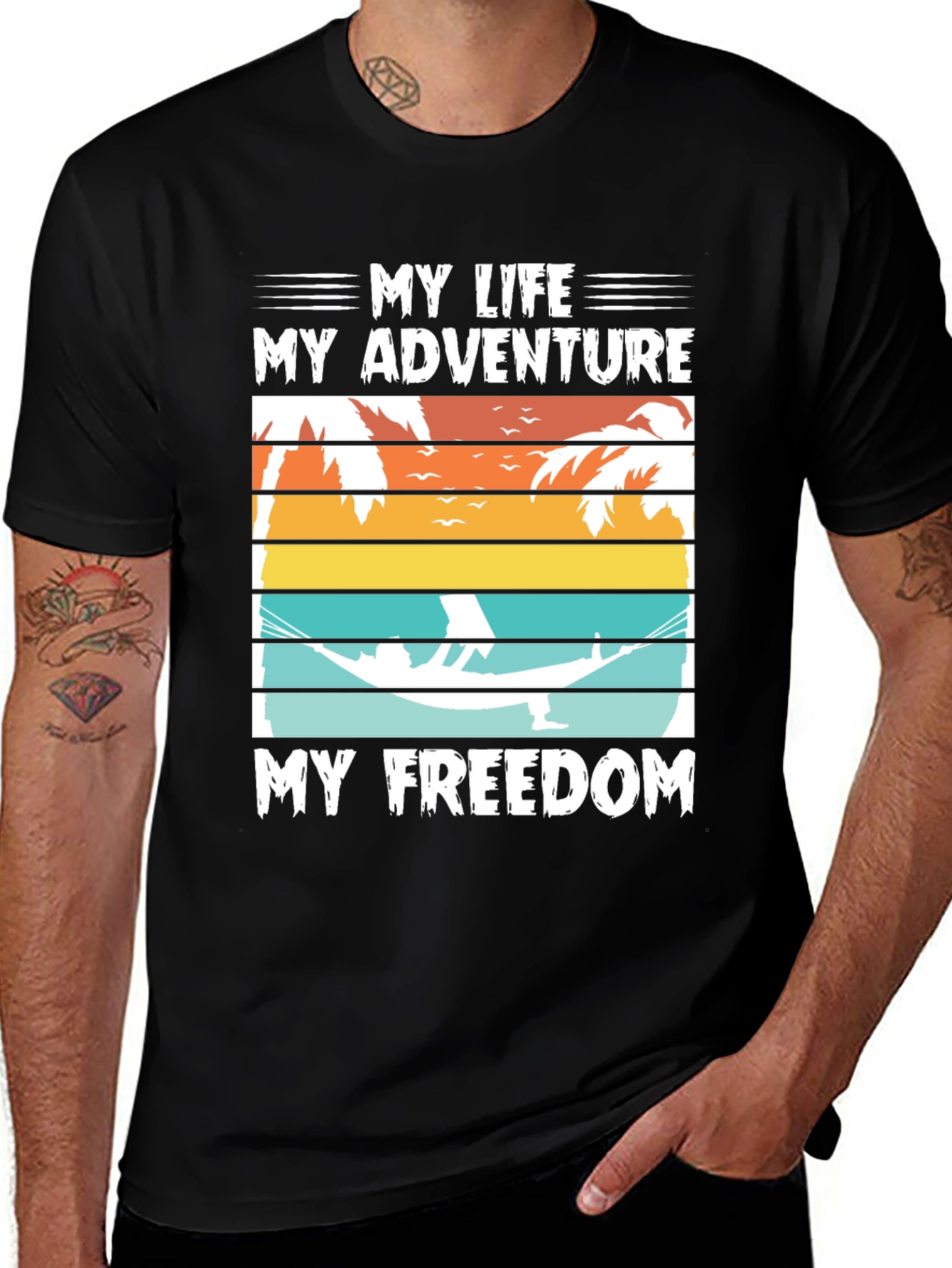 Variant 14 of My Life Adventure Freedom Graphic T-Shirt