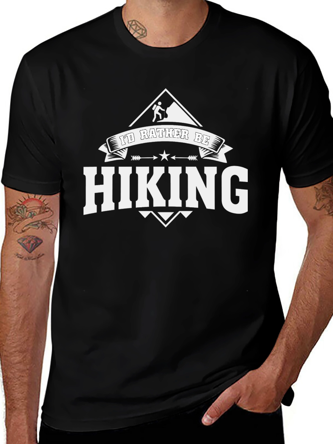 Variant 10 of I'd Rather Be Hiking Graphic T-Shirt