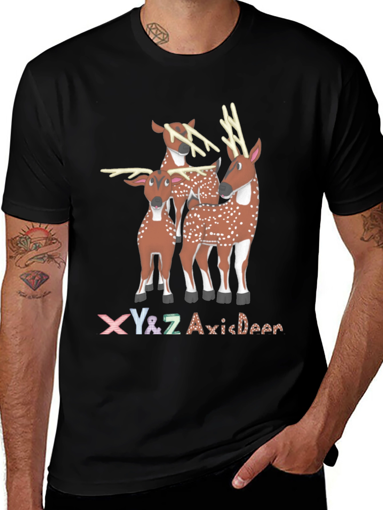 Variant 13 of Axis Deer Graphic Tee