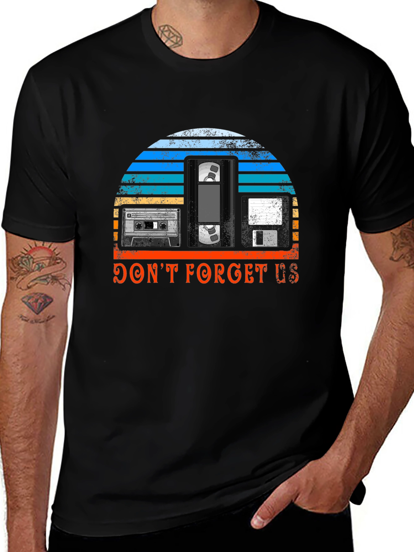 Variant 22 of Retro Media T-Shirt - Don't Forget Us!