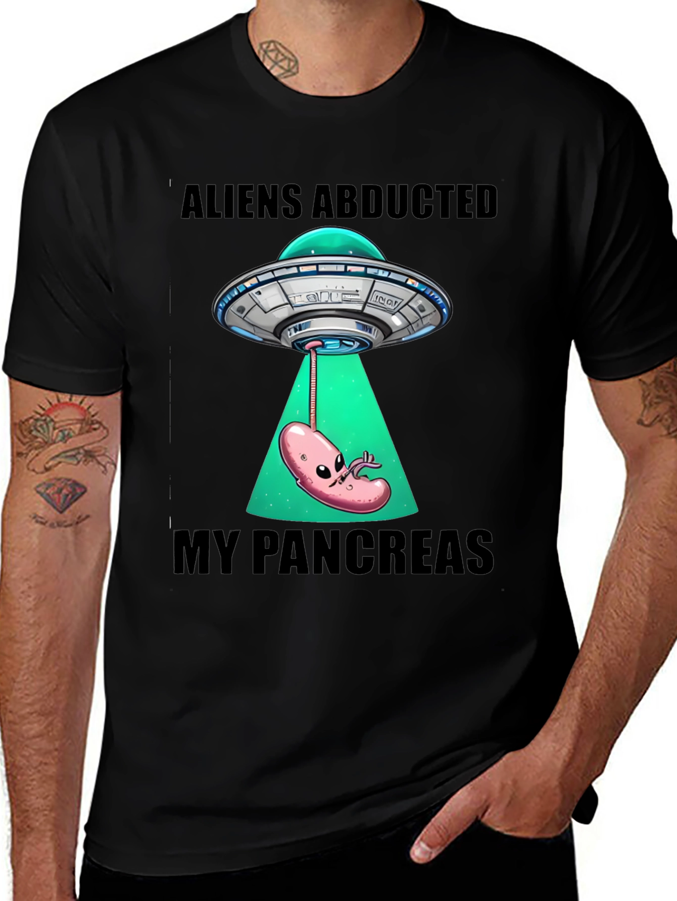Aliens Abducted My Pancreas T-Shirt