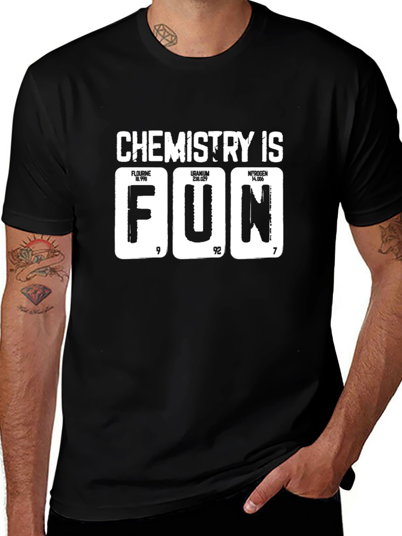 Variant 14 of Chemistry is Fun Black T-Shirt