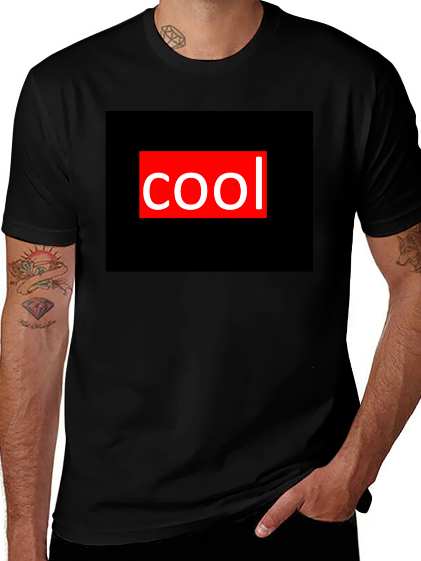 Variant 7 of Cool Graphic Tee - Black Casual T-Shirt