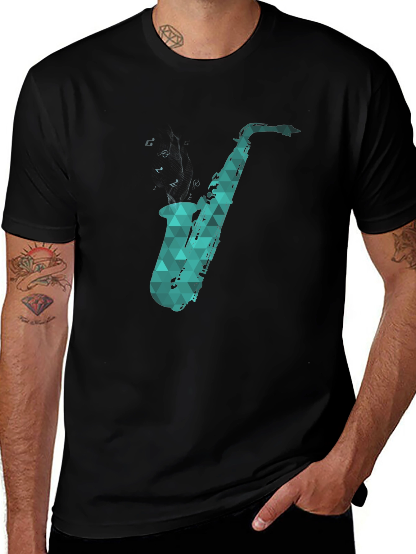 Variant 16 of Saxophone Graphic Tee - Cool Music Lover Shirt