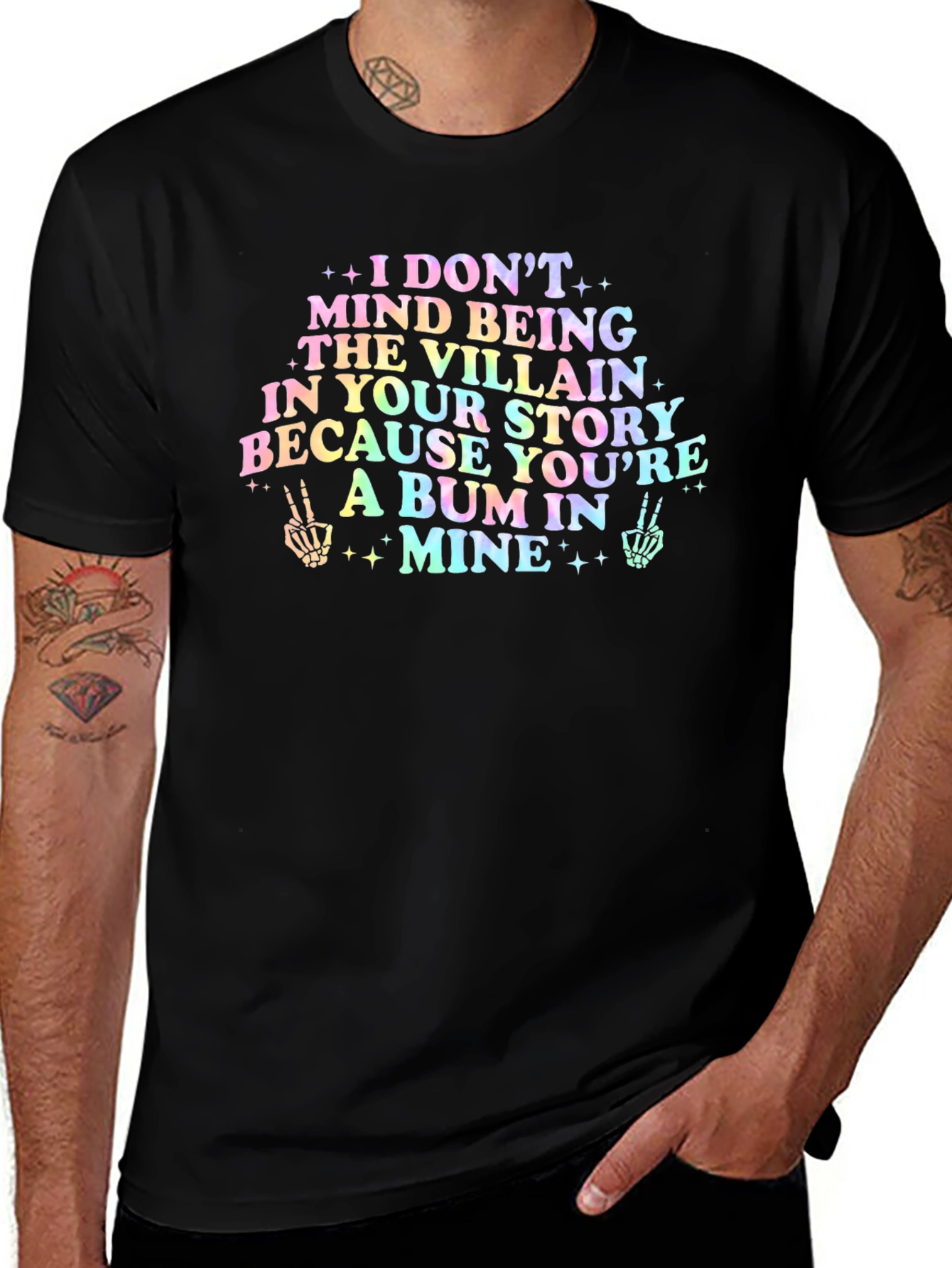 Variant 15 of Villain Tee - "A Bum In Mine" Graphic T-Shirt