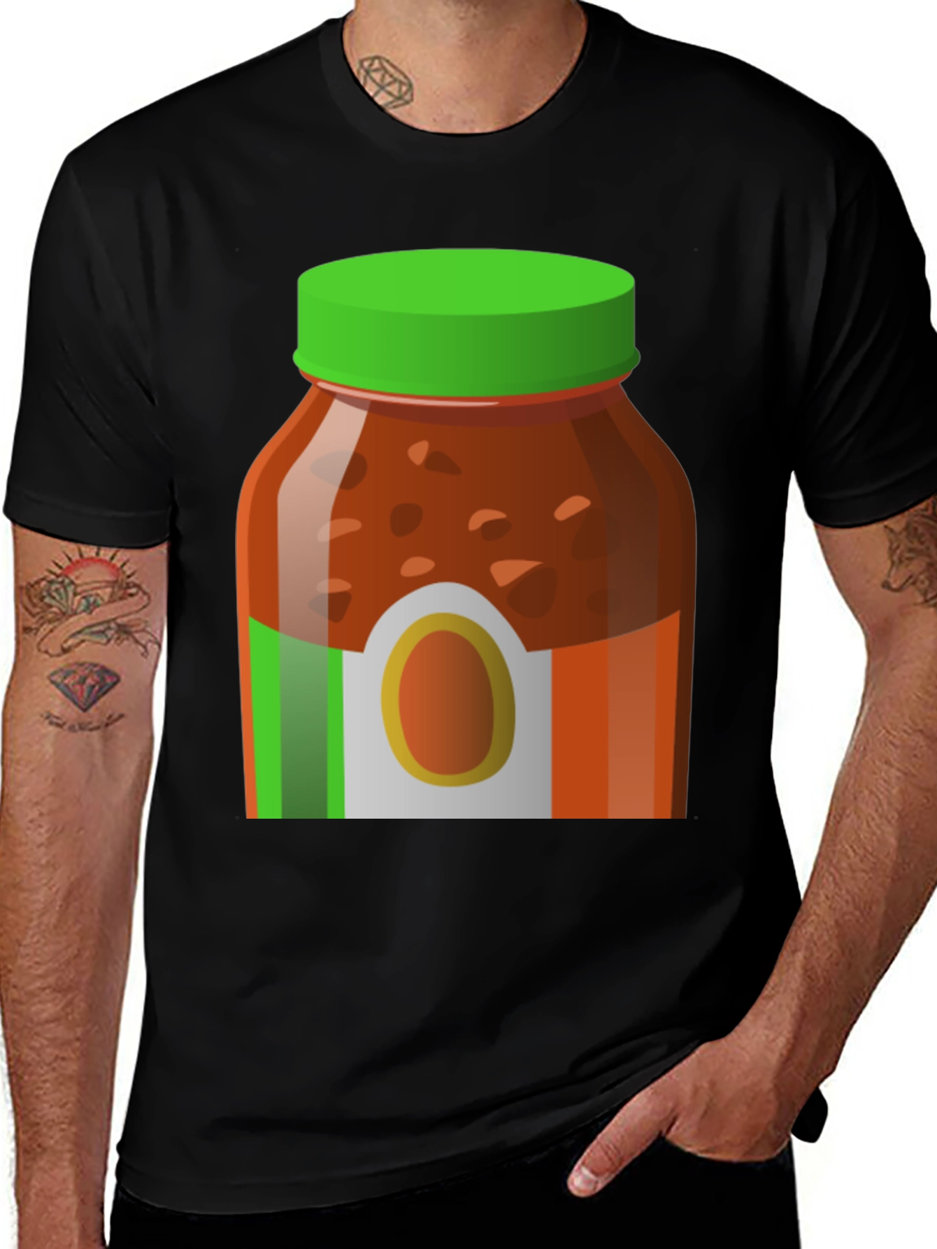 Variant 18 of Funny Italian Sauce Jar Graphic Tee - Unisex