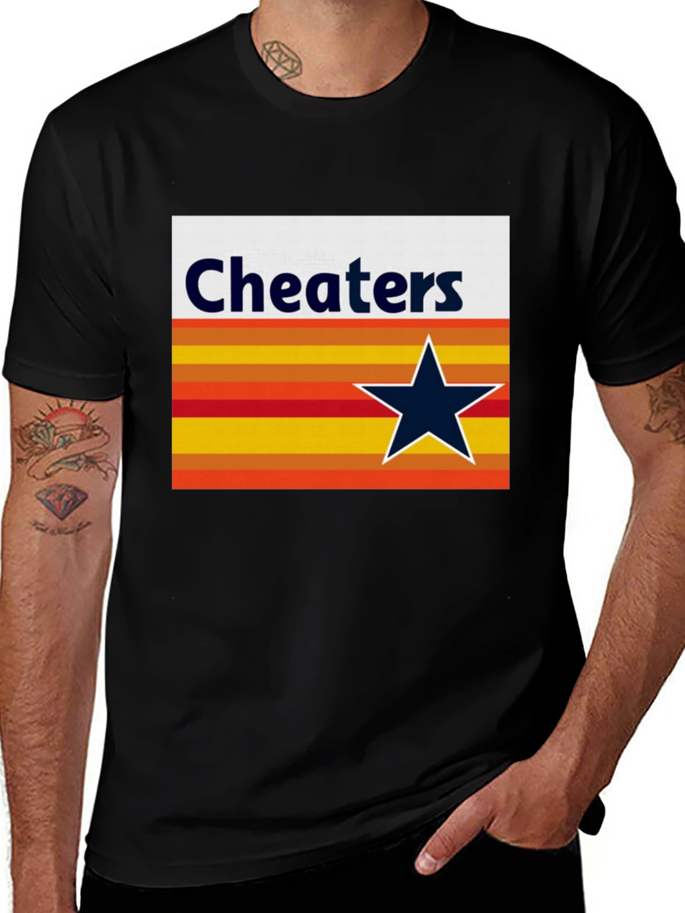 Variant 18 of Cheaters Baseball Fan T-Shirt