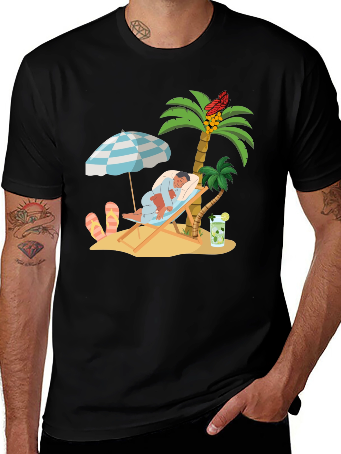 Variant 25 of Relaxing Beach Nap Graphic T-Shirt