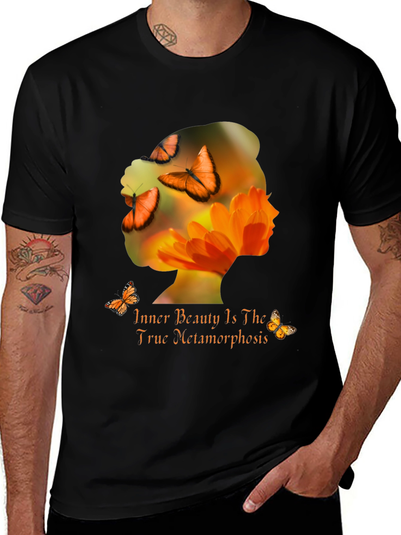 Variant 6 of Inner Beauty Metamorphosis Graphic Tee