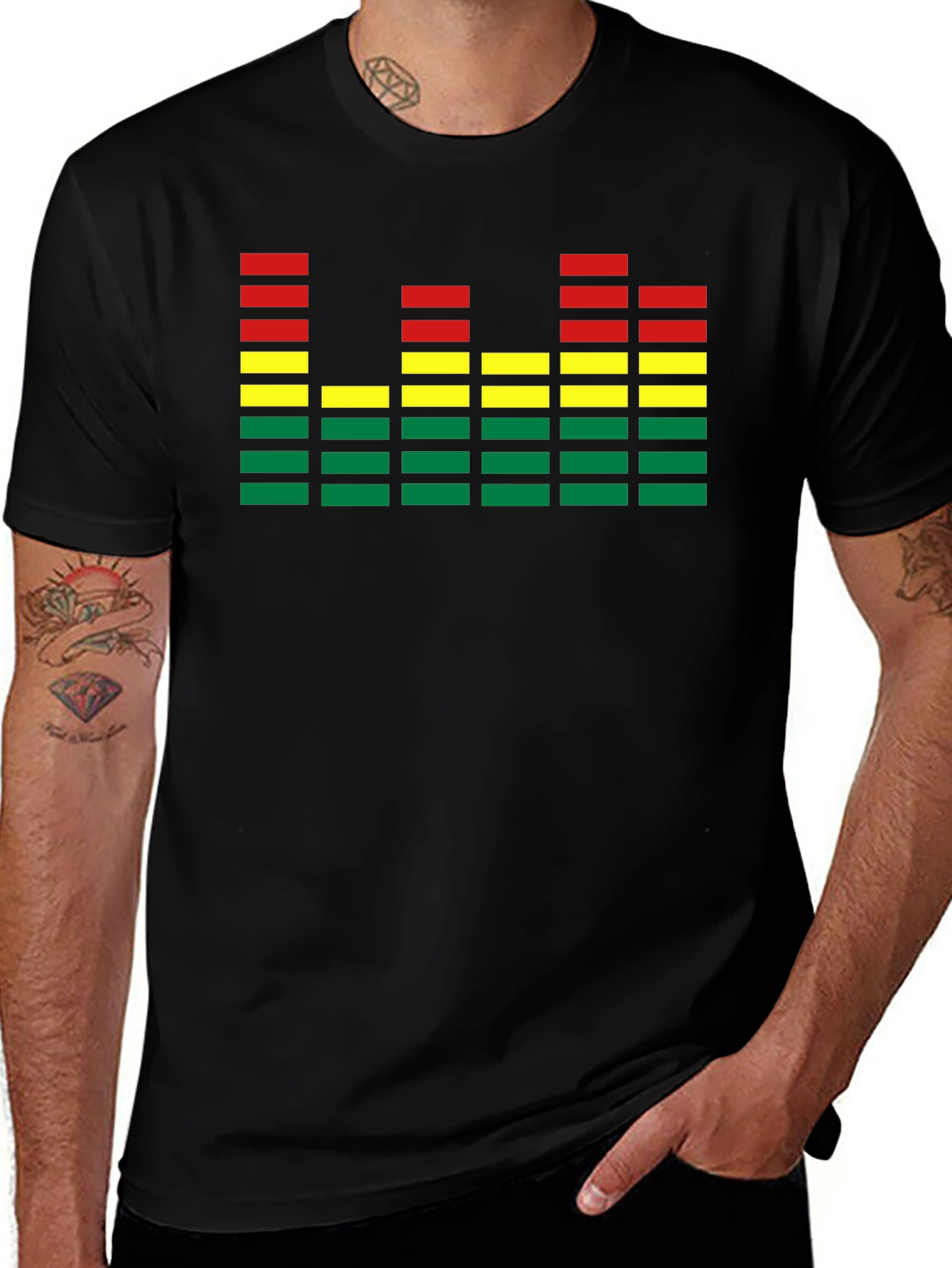 Variant 4 of Rasta Equalizer T-Shirt