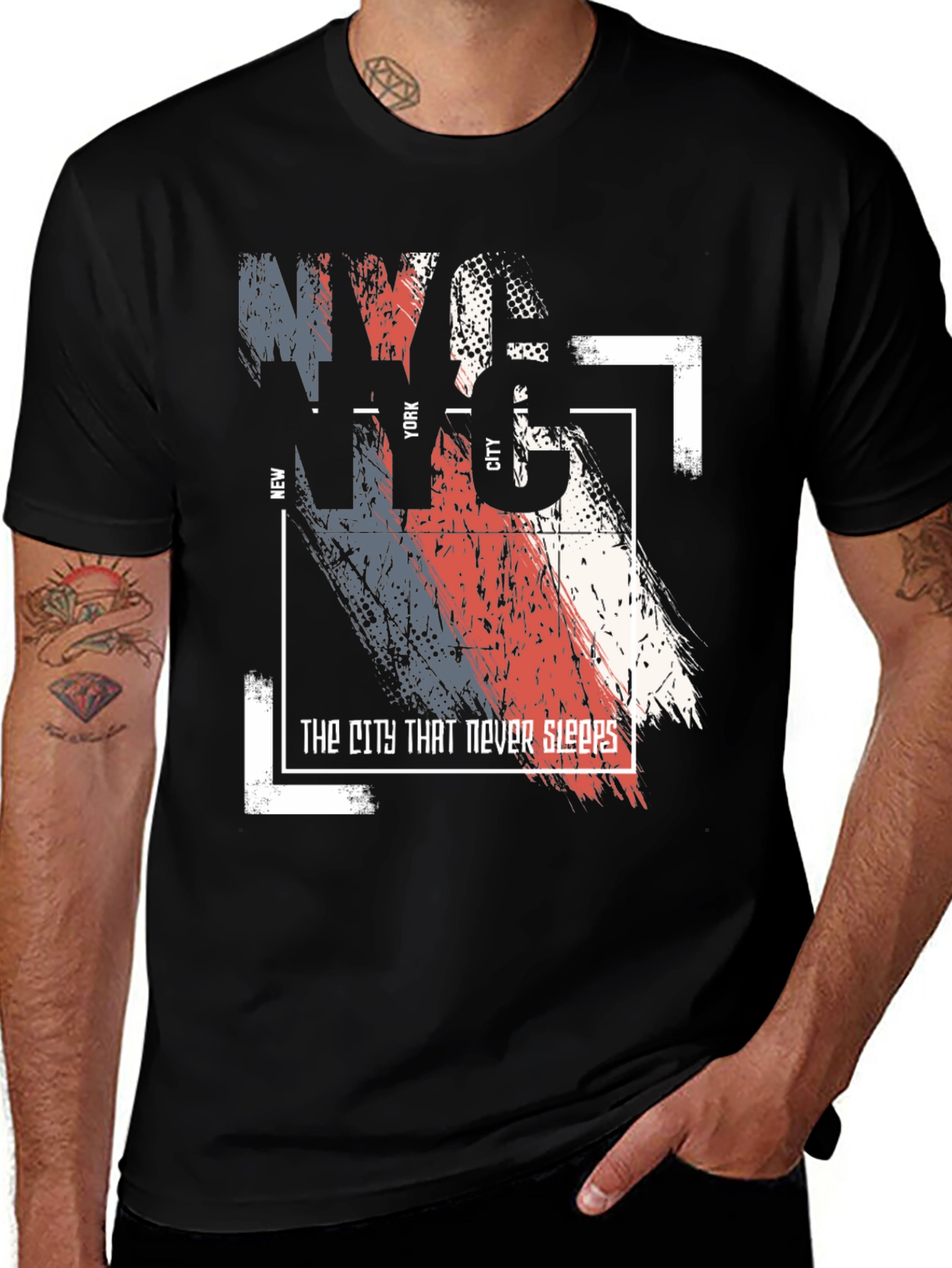 NYC Graphic Print Crew Neck T-Shirt