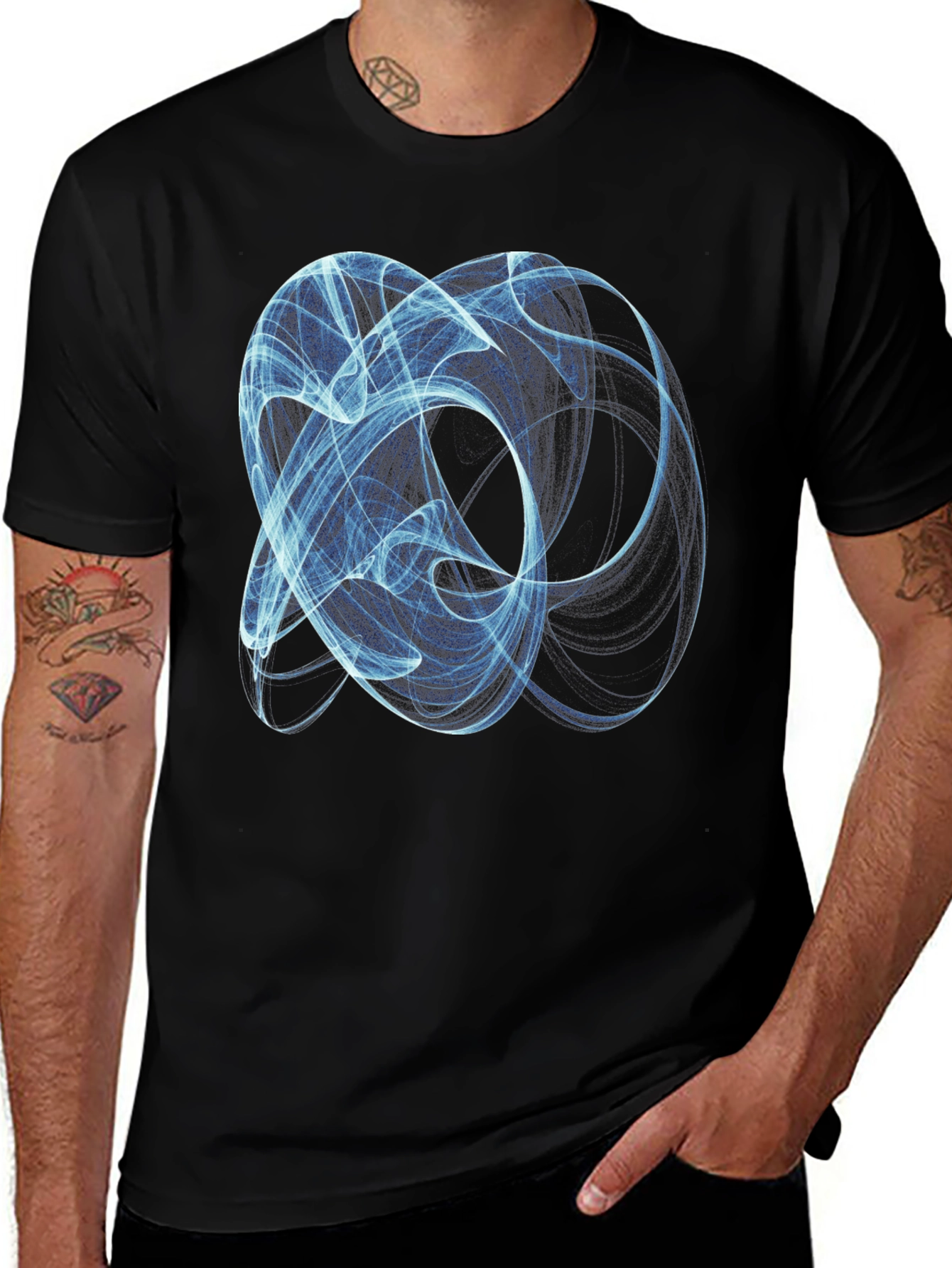 Variant 29 of Abstract Blue Graphic T-Shirt - Modern Style