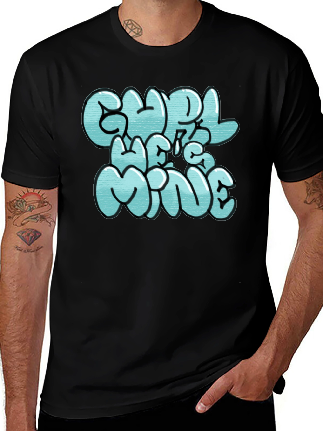 Variant 14 of Chill Vibes Men's Graphic Tee - Black