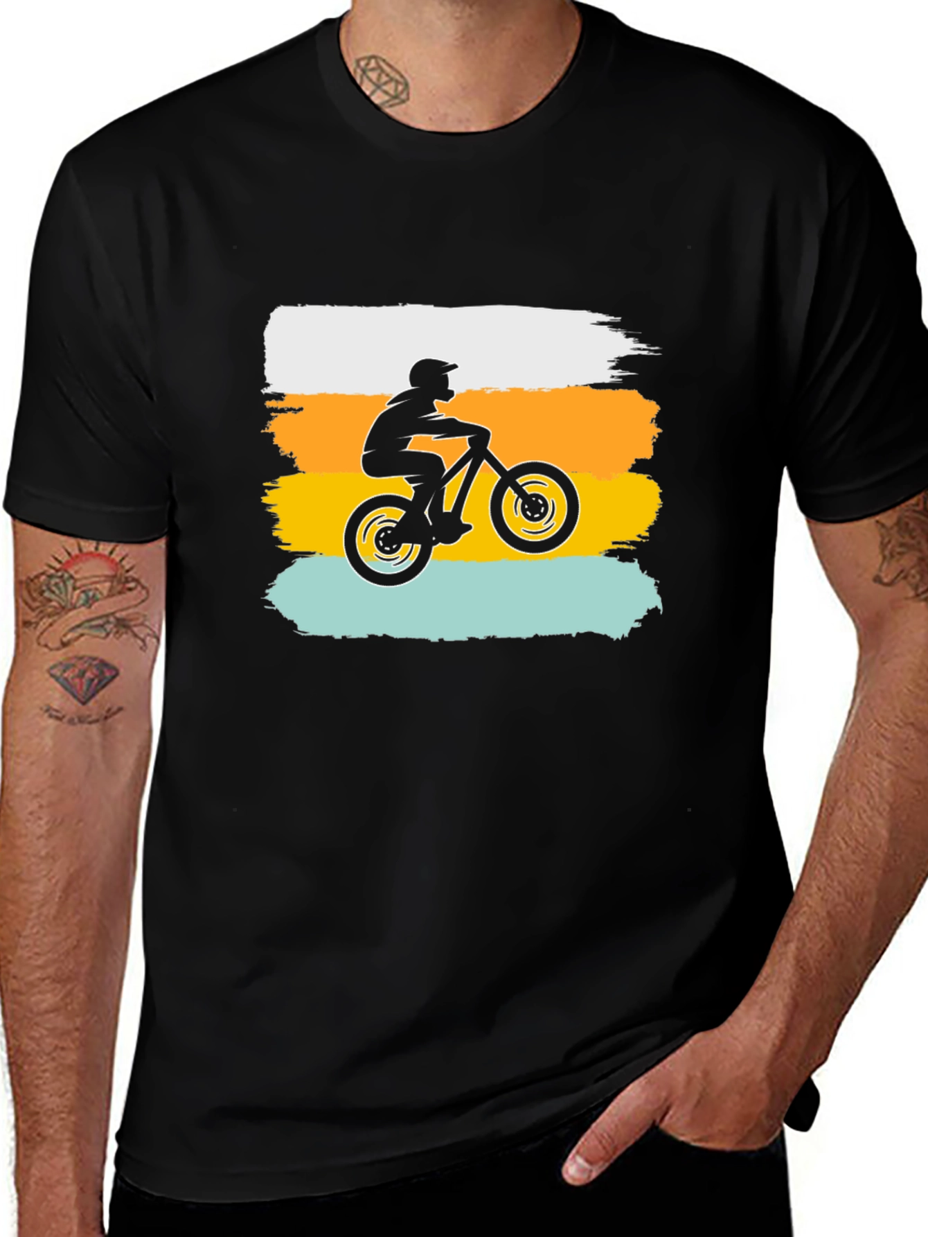 Variant 10 of Mountain Biker Graphic Tee - Ride in Style!