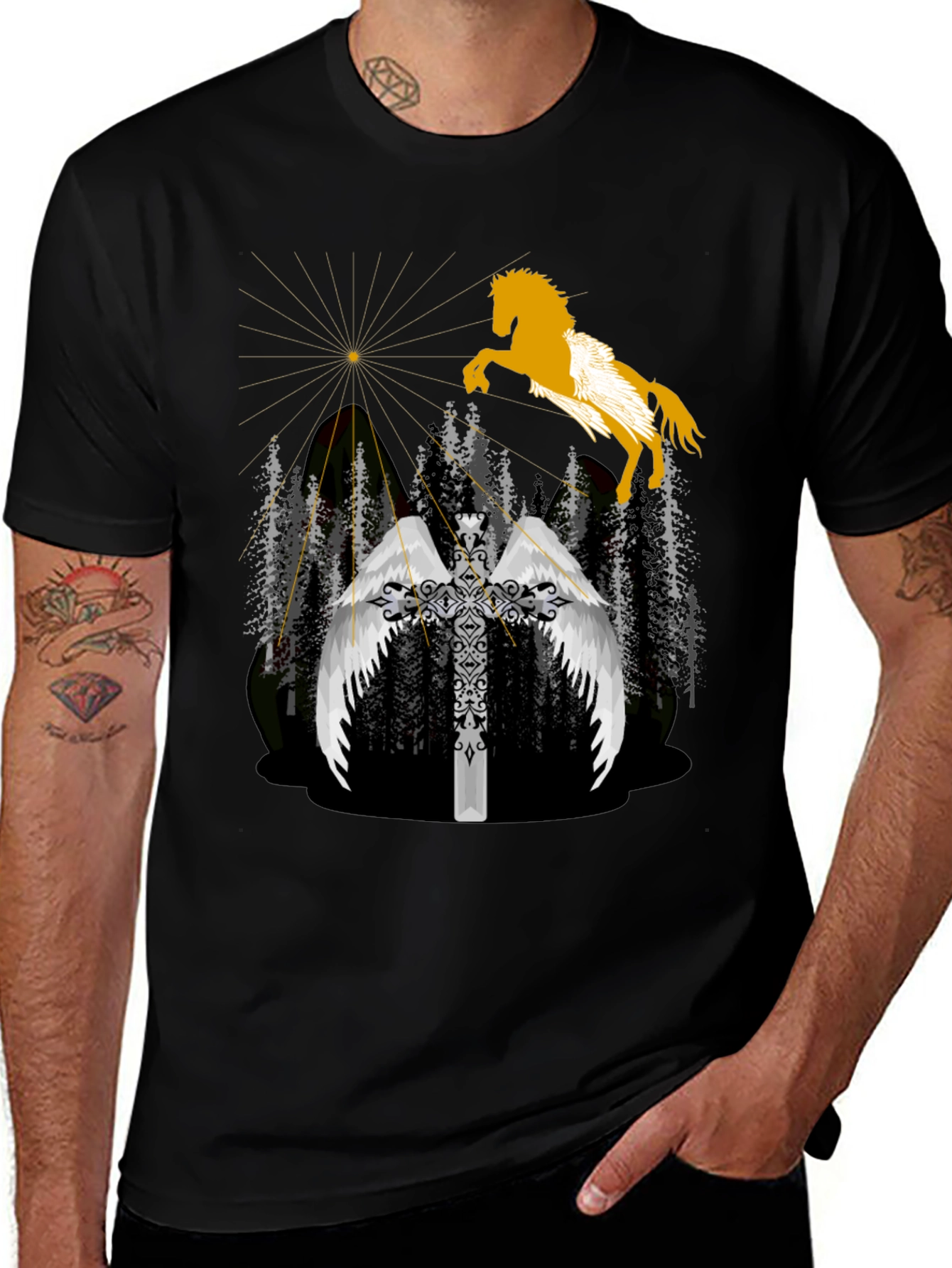 Variant 20 of Angelic Horse T-Shirt