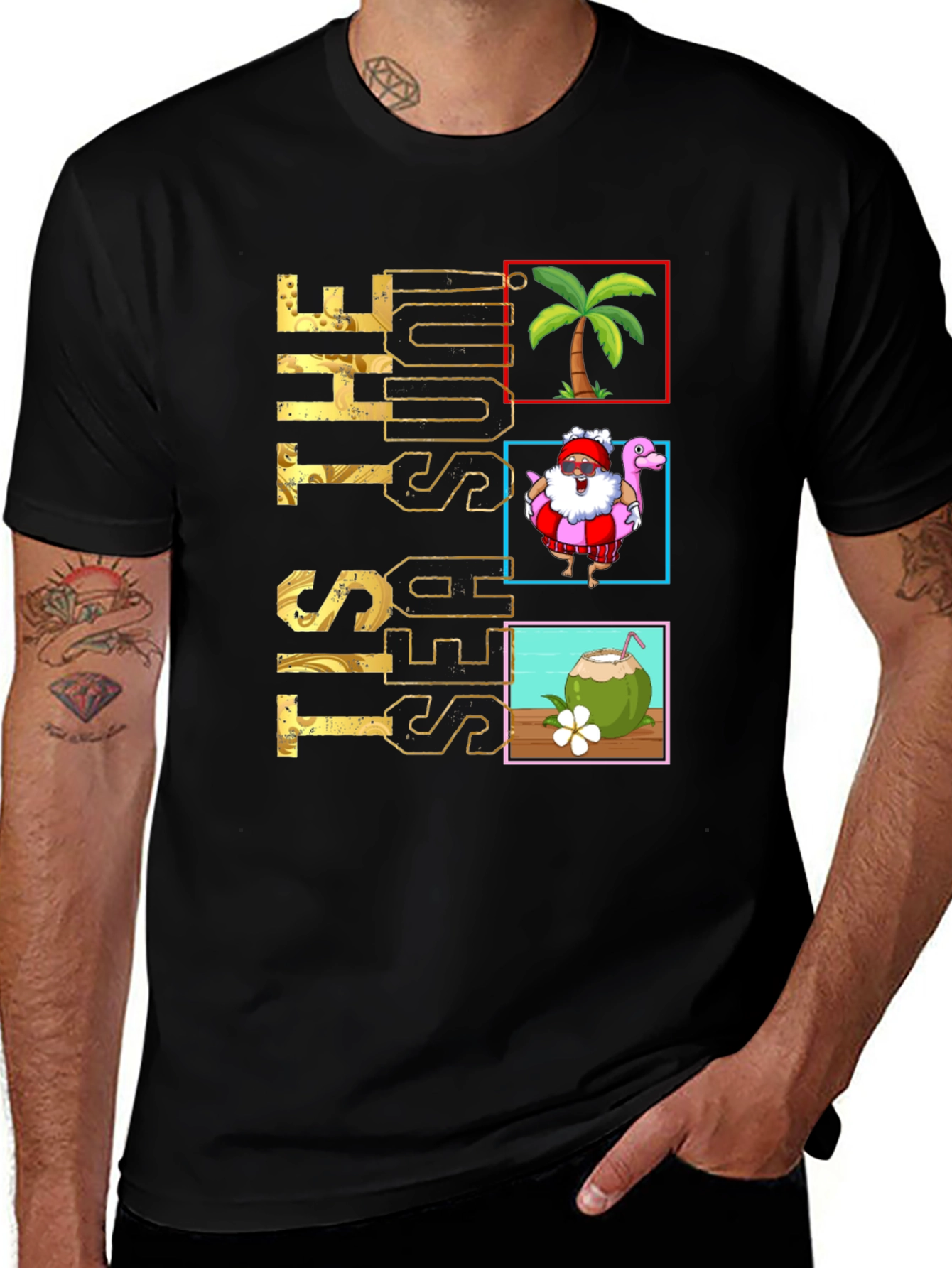 Tis The Sea-Sun T-Shirt - Tropical Holiday