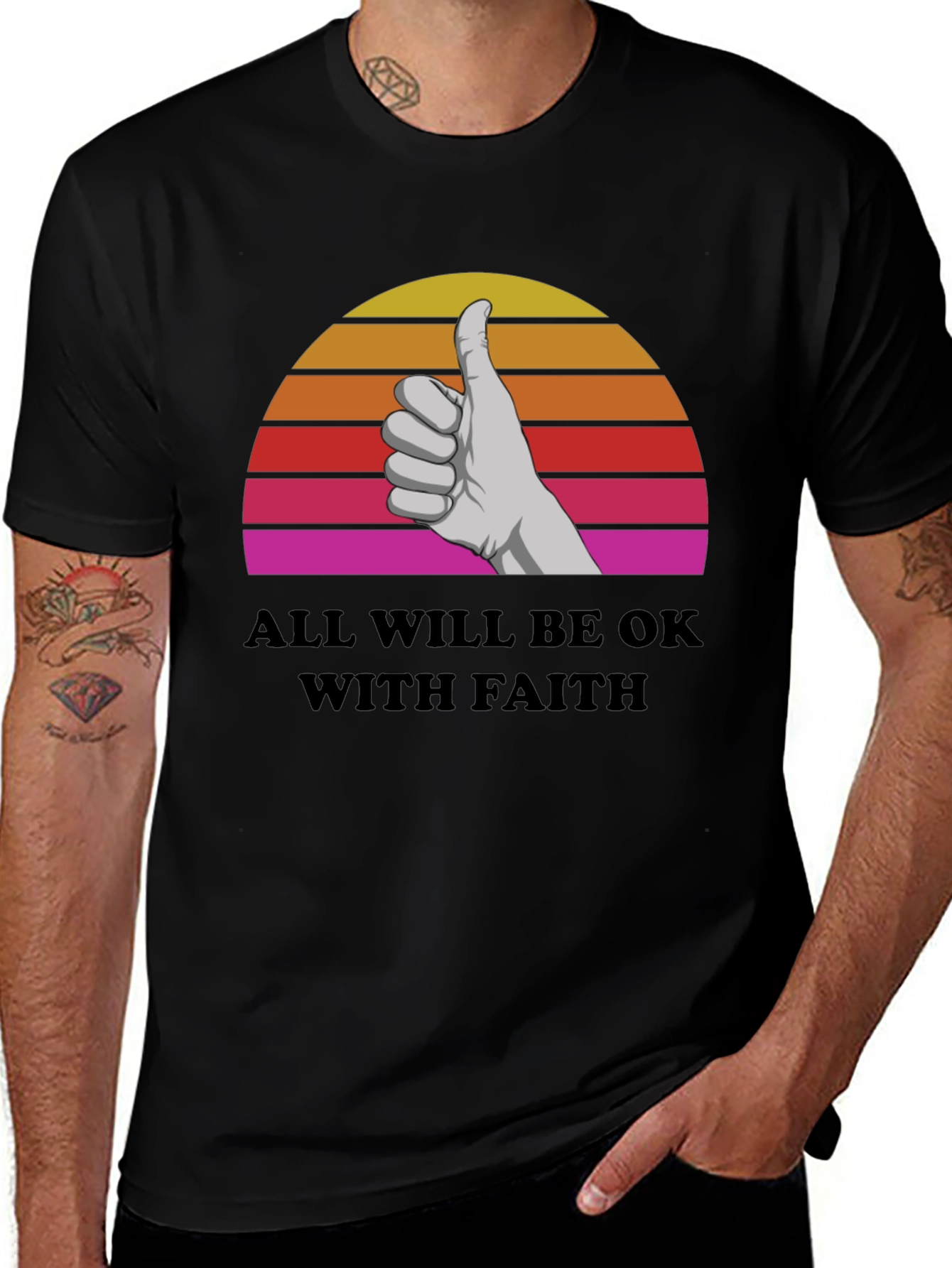 Variant 10 of Faith T-Shirt - All Will Be OK