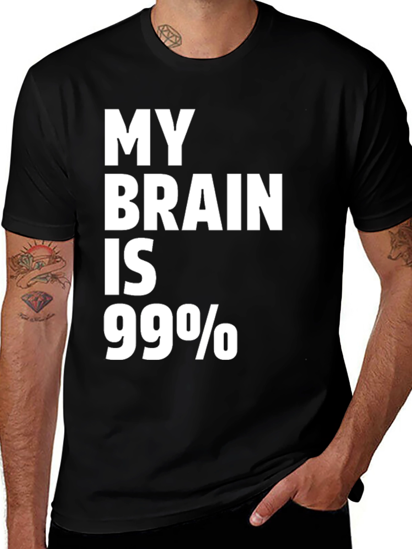 Variant 10 of My Brain is 99% Funny Sarcastic T-Shirt