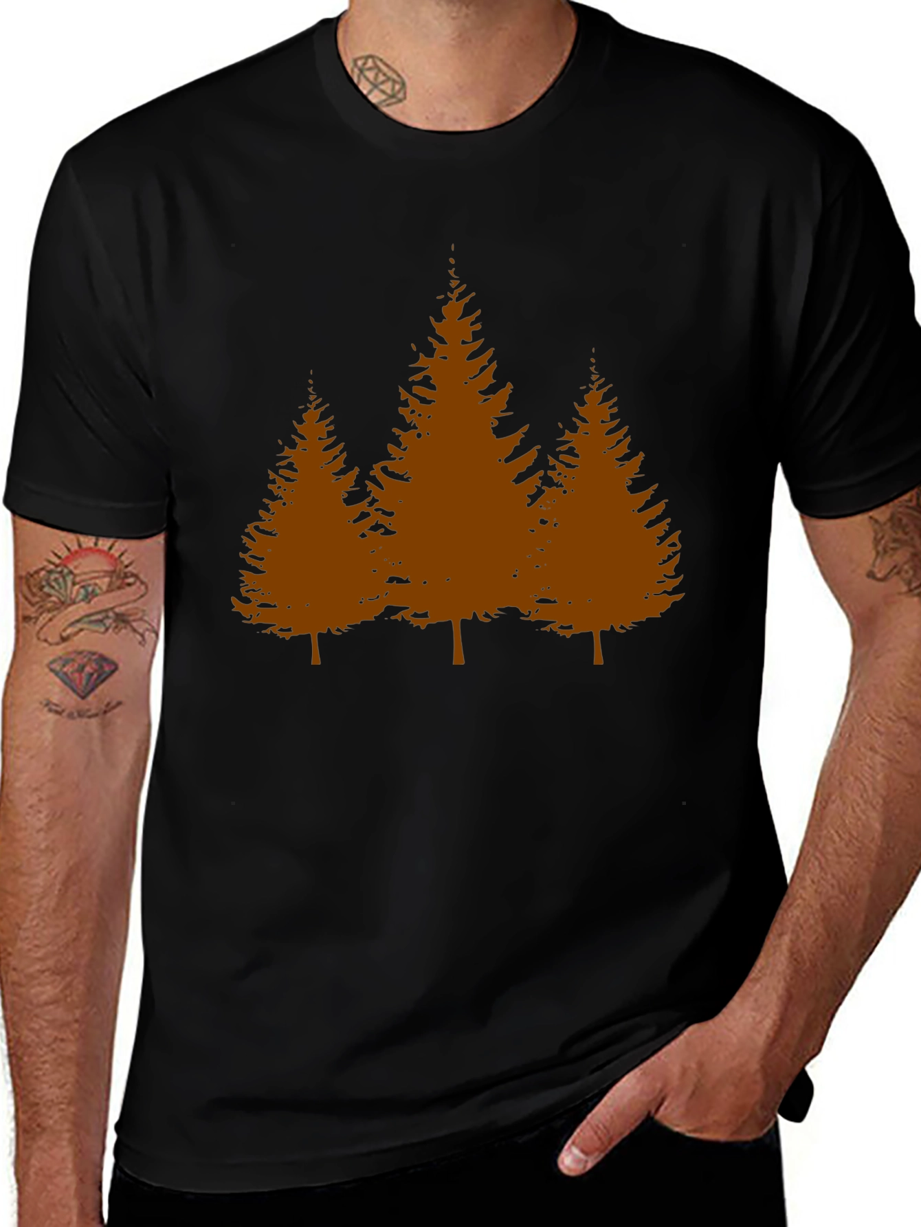 Variant 10 of Pine Tree Graphic Tee - Nature Inspired T-Shirt