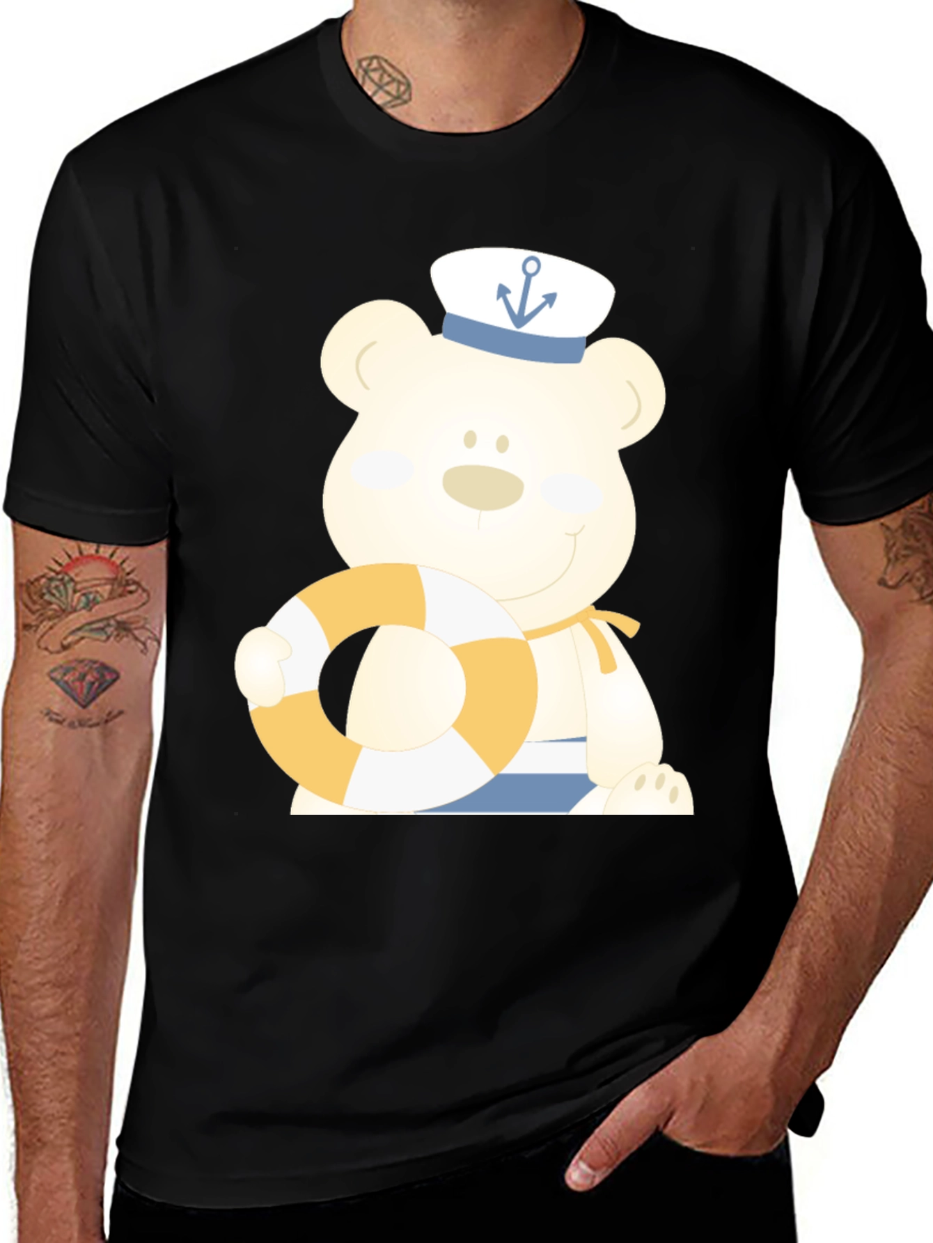 Variant 13 of Sailor Bear T-Shirt - Nautical Style
