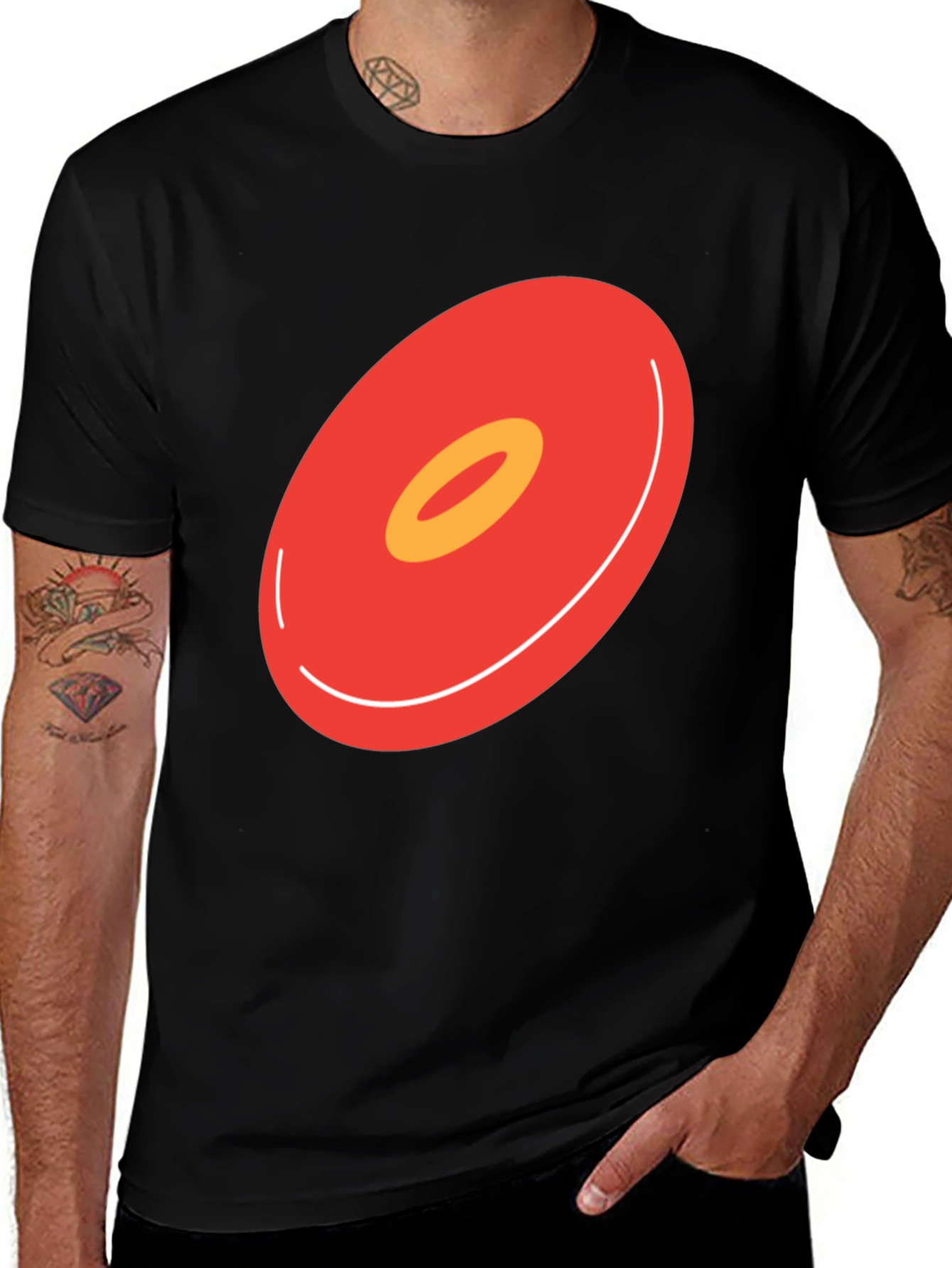 Variant 23 of Abstract Donut Graphic T-Shirt