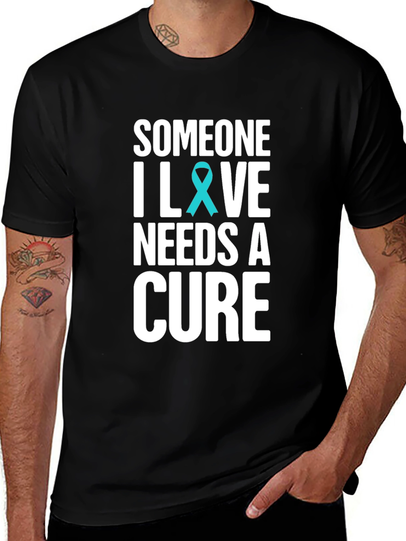 Variant 22 of Someone I Love Needs A Cure T-Shirt Black