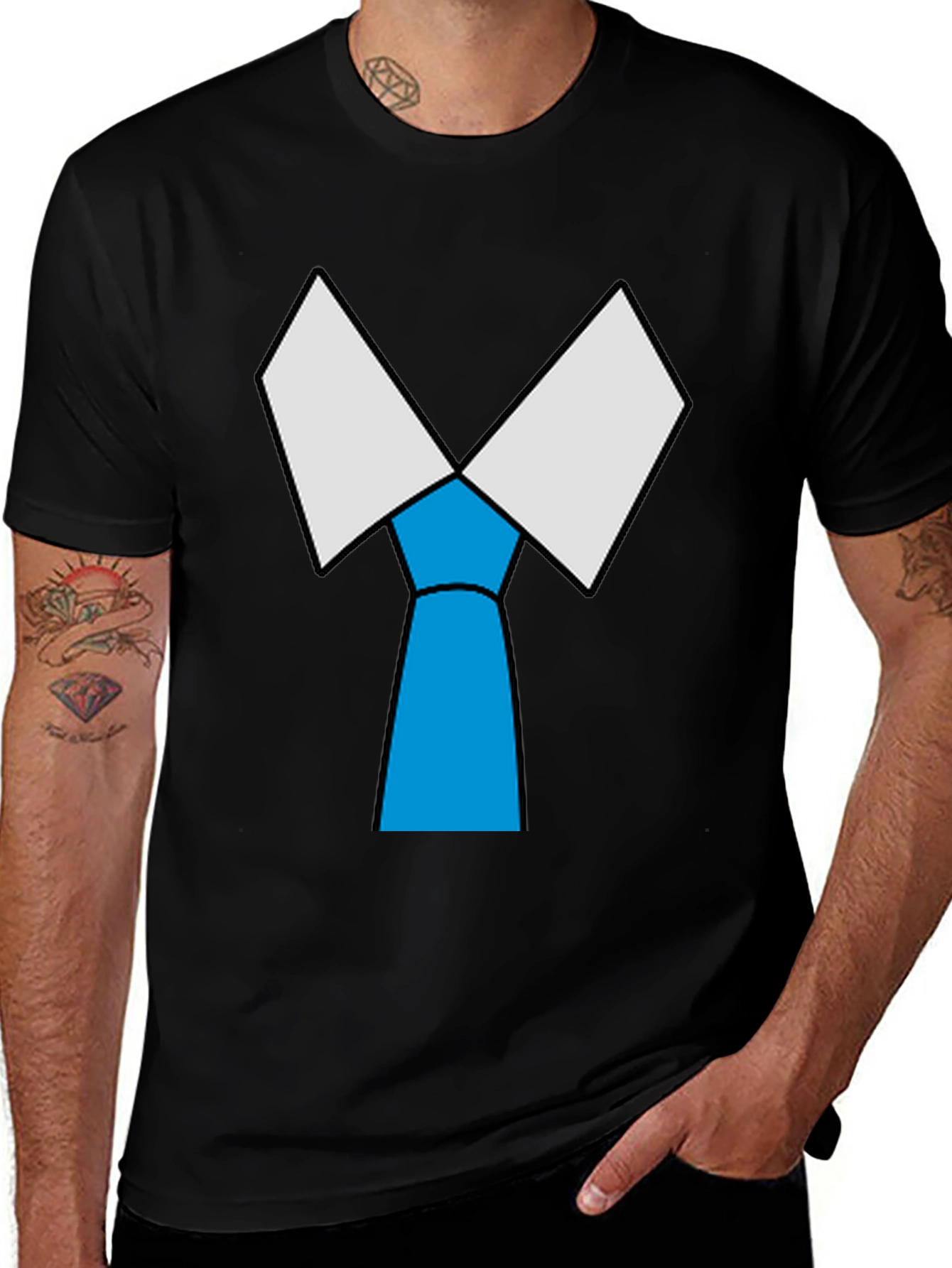 Variant 7 of Novelty Tie T-Shirt - Funny Graphic Tee